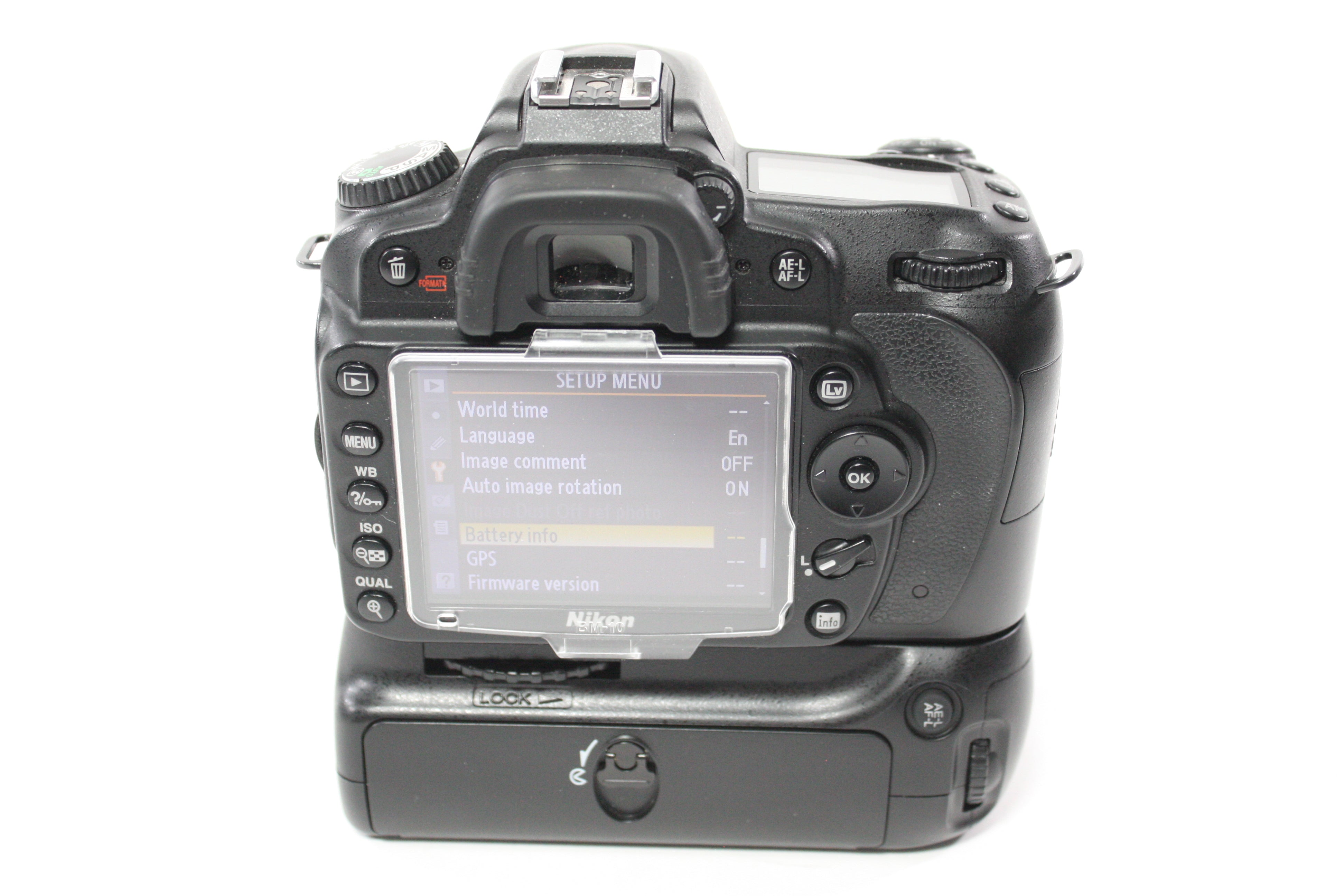 Nikon D90 DSLR Camera Body with Shutter Count 20,776 with Battery Grip