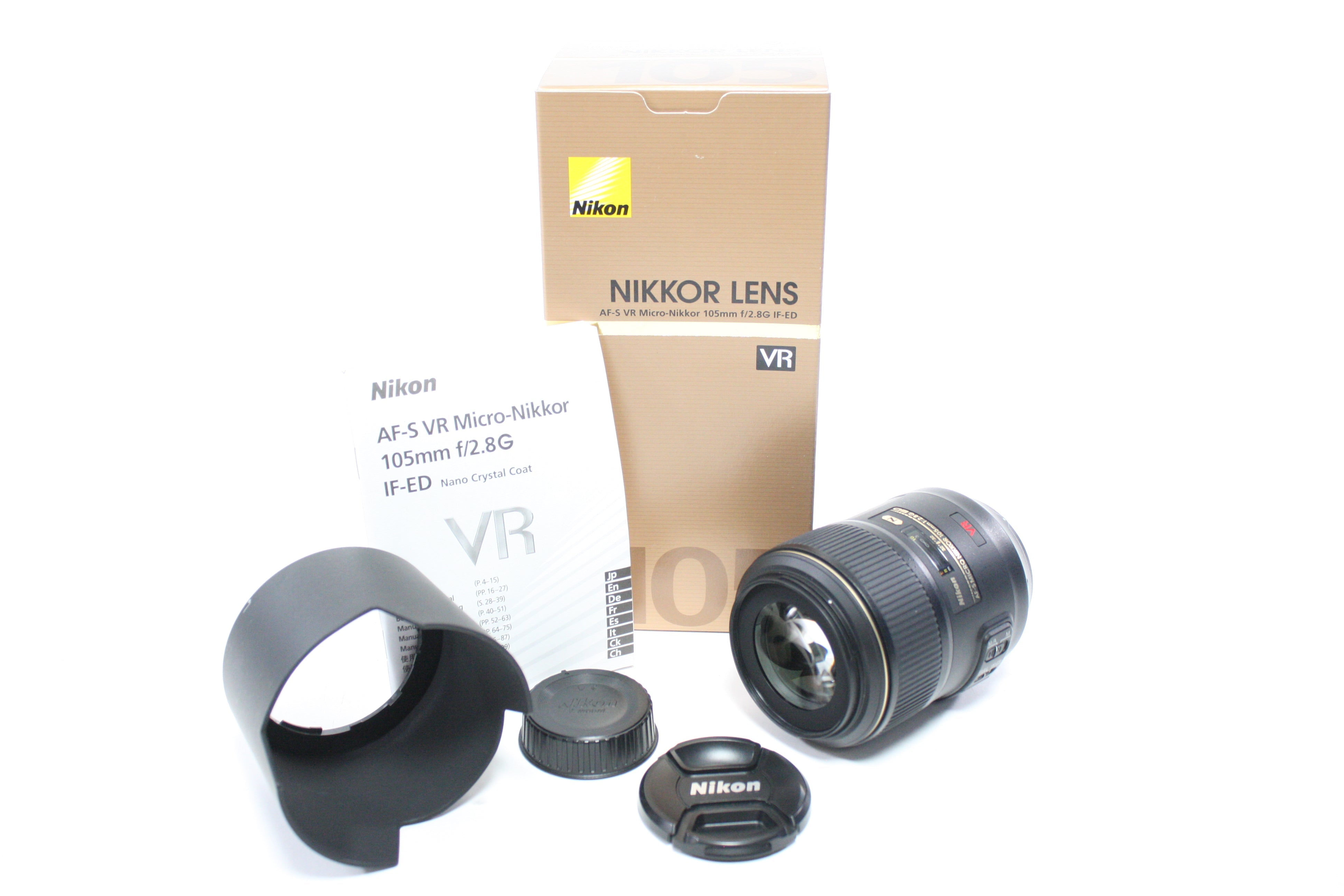 Nikon 105mm f/2.8 G ED AF-S VR Micro-Nikkor Lens for Nikon F Mount