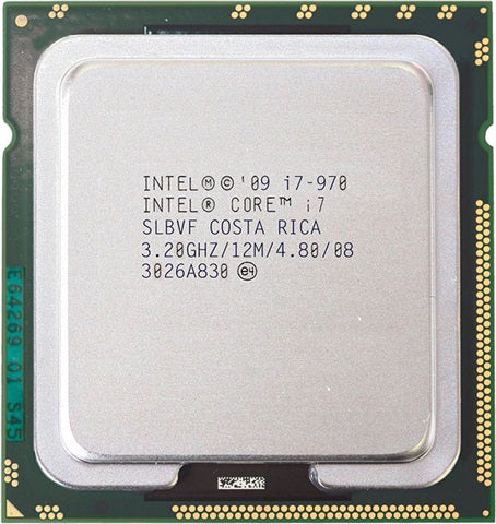 Intel Core i7-970 Gulftown 3.2GHz Socket LGA 1366 130W Six-Core (SLBVF) Desktop Processor.
