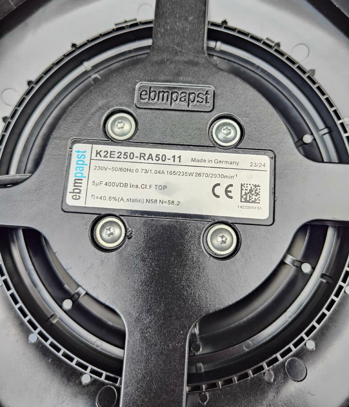 K2E250-RA50-11 Ebm-Papst Blowers & Centrifugal Fans AC Centrifugal Module