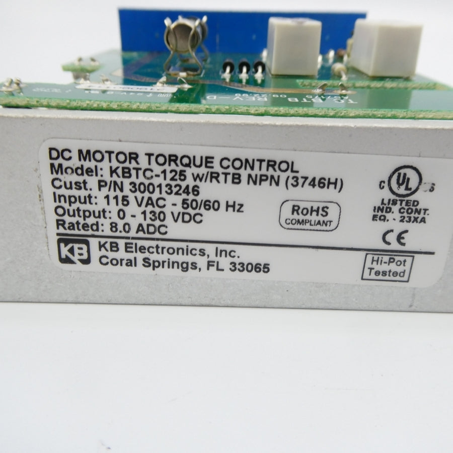 KB ELECTRONICS KBTC-125W/RTBNPN (3746H) 115VAC NSNP