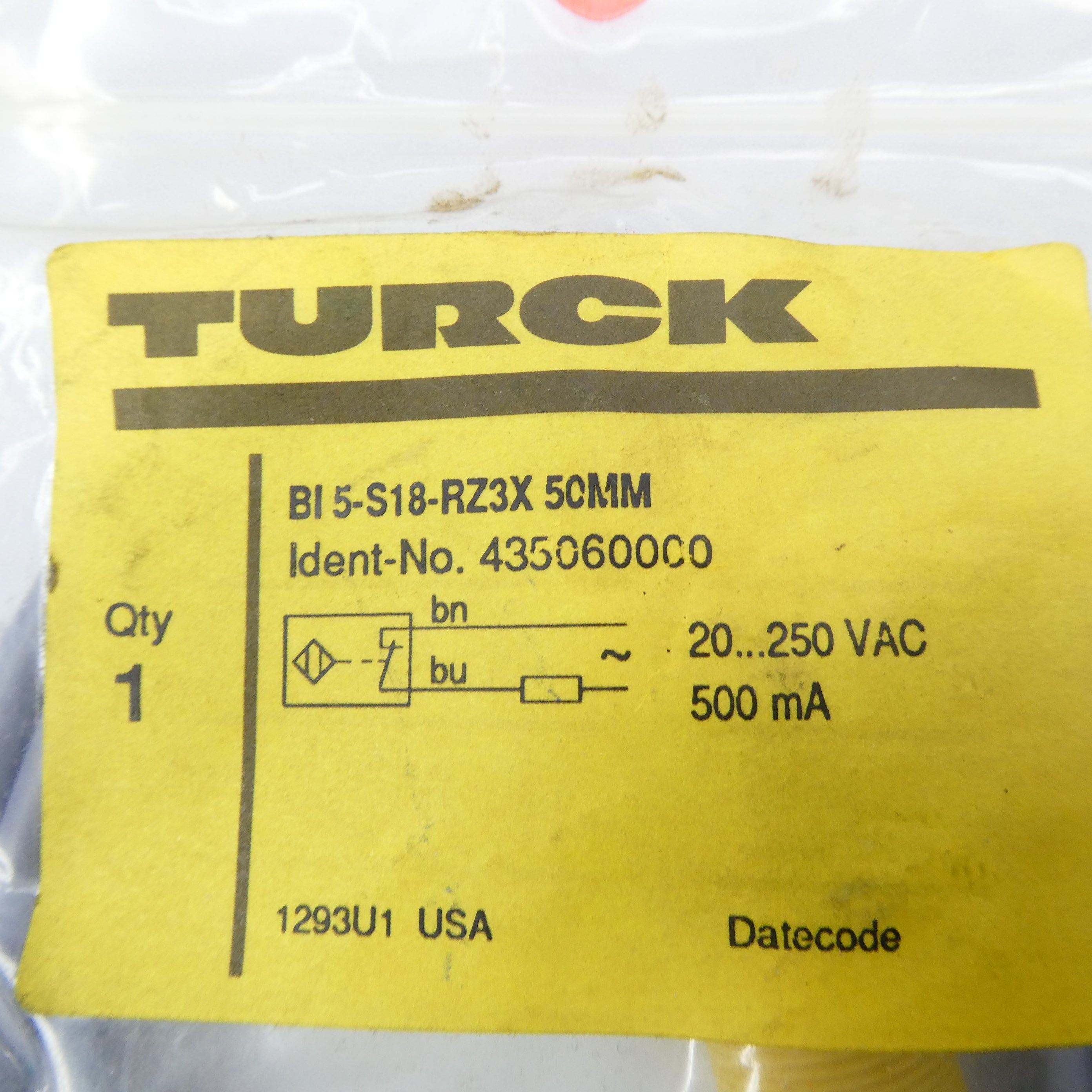 TURCK BI5-S18-RZ3X50MM 435060000 20-250VAC NSMP