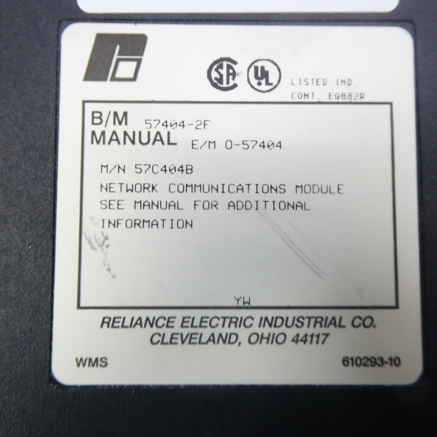 RELIANCE ELECTRIC 574404-2F 0-57404 UNMP