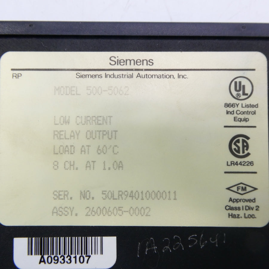 SIEMENS 500-5062 UNMP