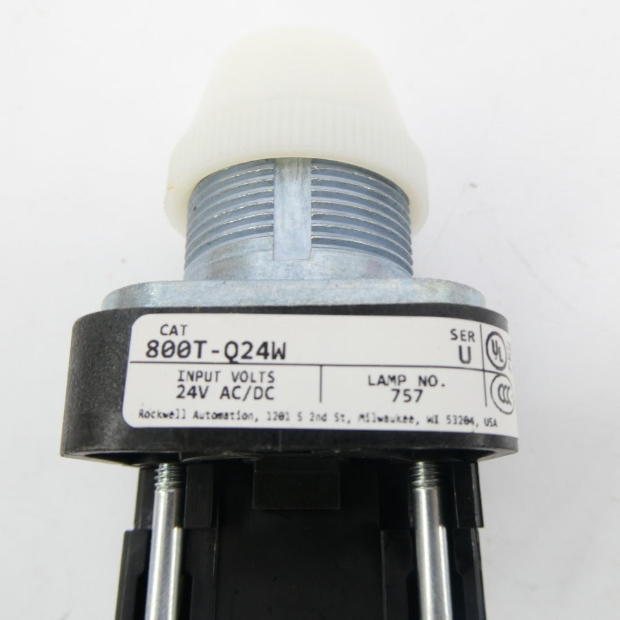 ALLEN BRADLEY 800T-Q24W SER. U 24VAC/DC (WH) NSMP
