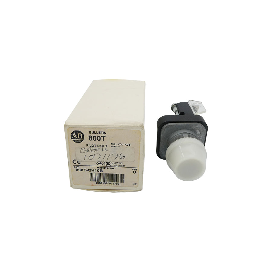 ALLEN BRADLEY 800T-QH10B SER. U 120VAC (WH) NSMP
