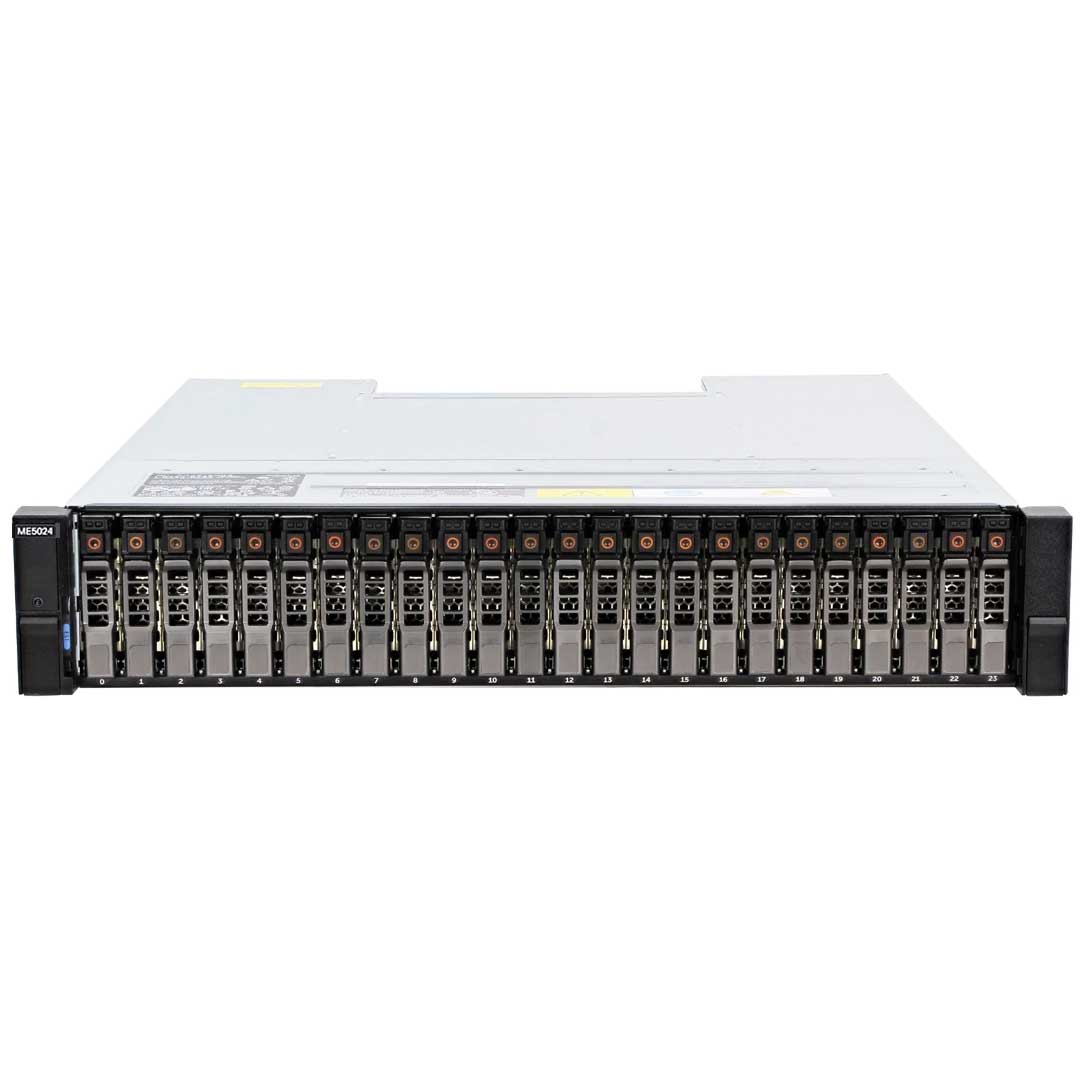 Dell PowerVault ME5024 12x3.84TB SSD 25GbE iSCSI SAN Server