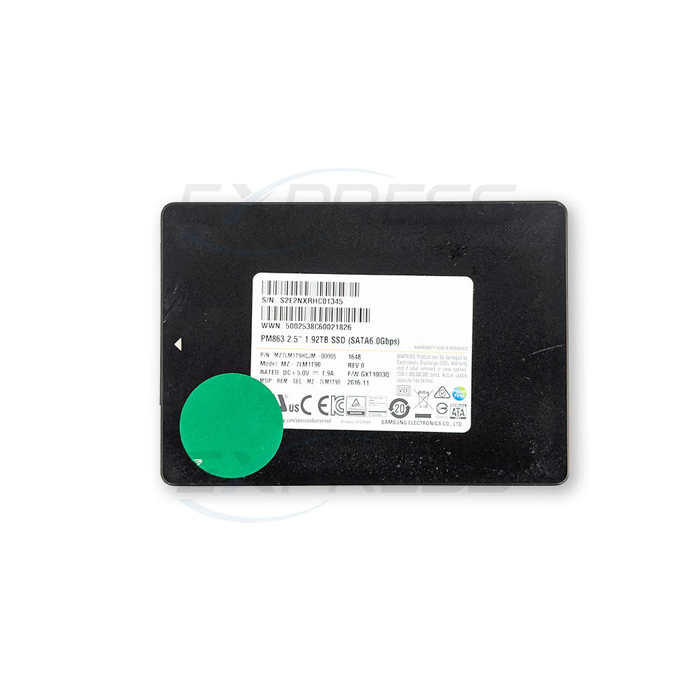 MZ-7LM1T90 - 2.5" 1.92TB SATA 6Gbps SSD (PM863) | Refurbished Samsung
