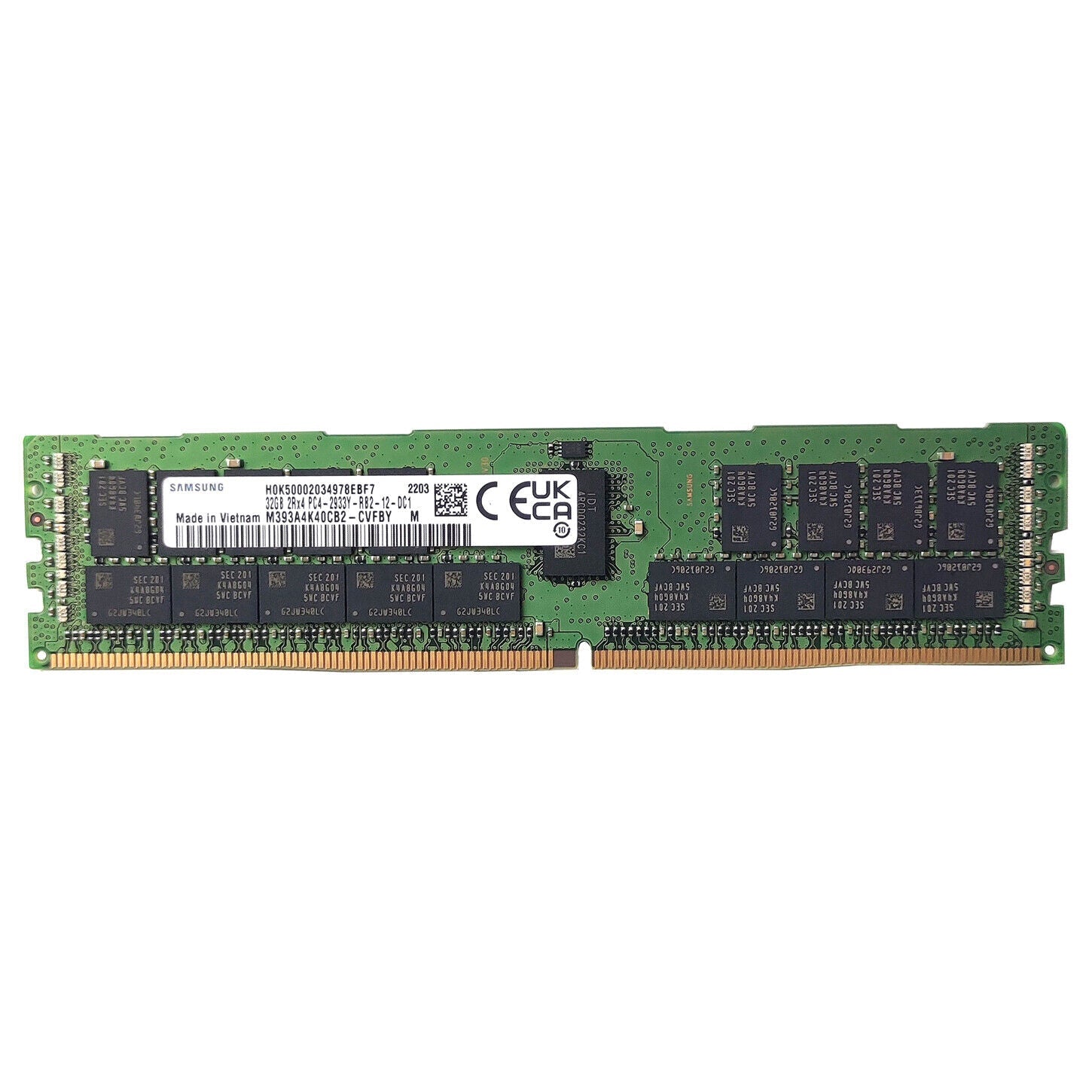 Memoria Samsung 32GB DDR4 2933 MHz ECC Reg M393A4K40CB2-CVF Compatible HP P00924-B21 Ram spots- mostrar título original