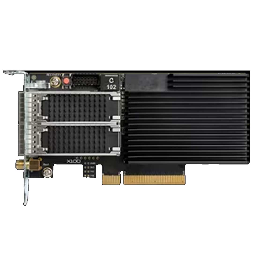 Nexus X100 Dual Port QSFP28 SmartNIC (8-channel), KU3P FPGA | NXN-K3P-8X-9GB