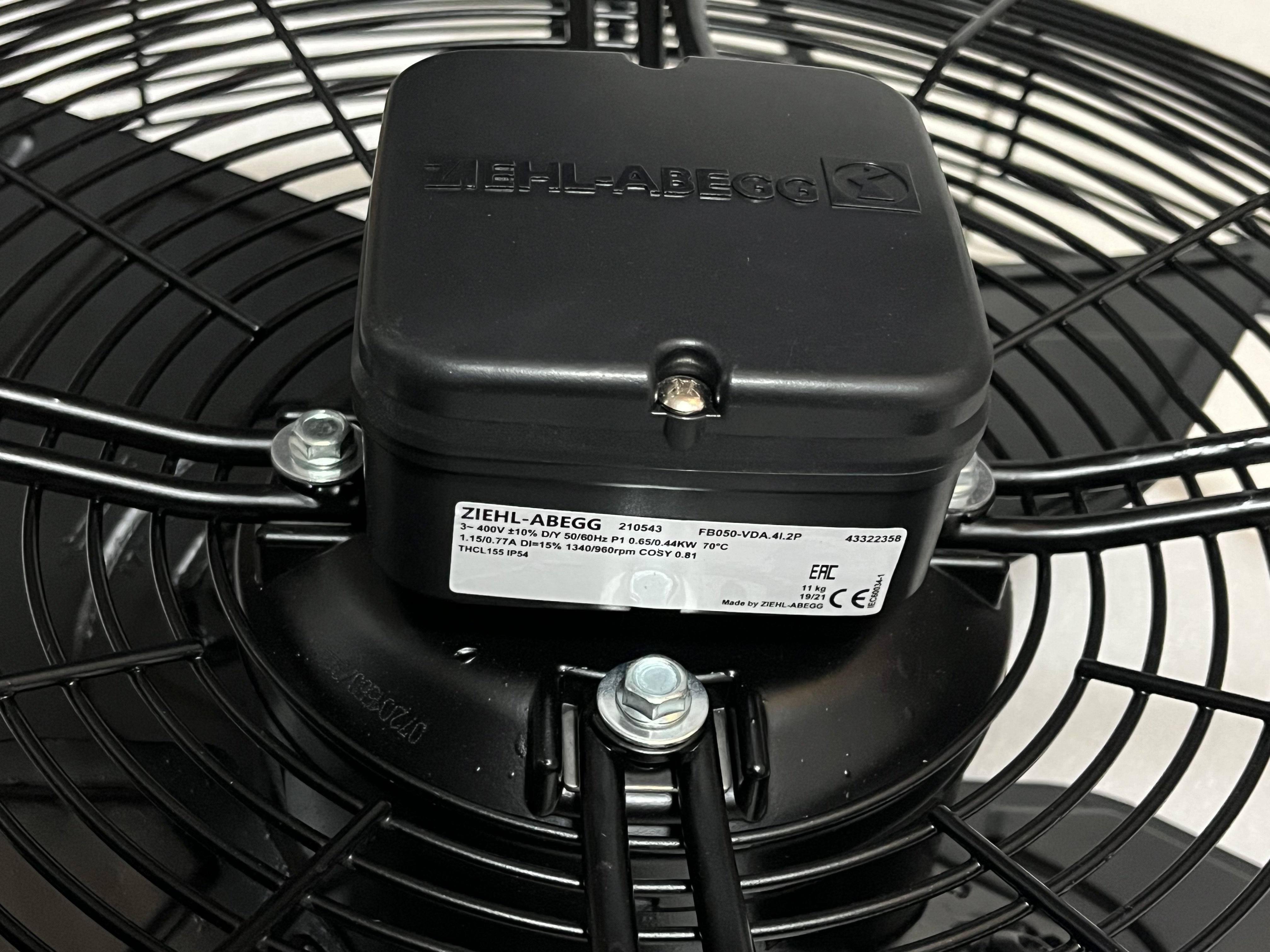 FB050-VDA.4I.2P ZIEHL-ABEGG Axial Fan 3~400V 0,67/0,50kW 1,2/0,79A 1340/1070rpm