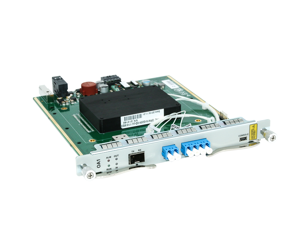M6200-20BA Compatible, 11-21dB Gain C-band DWDM EDFA Booster Amplifier for M6200 Managed Chassis, 20dBm Output