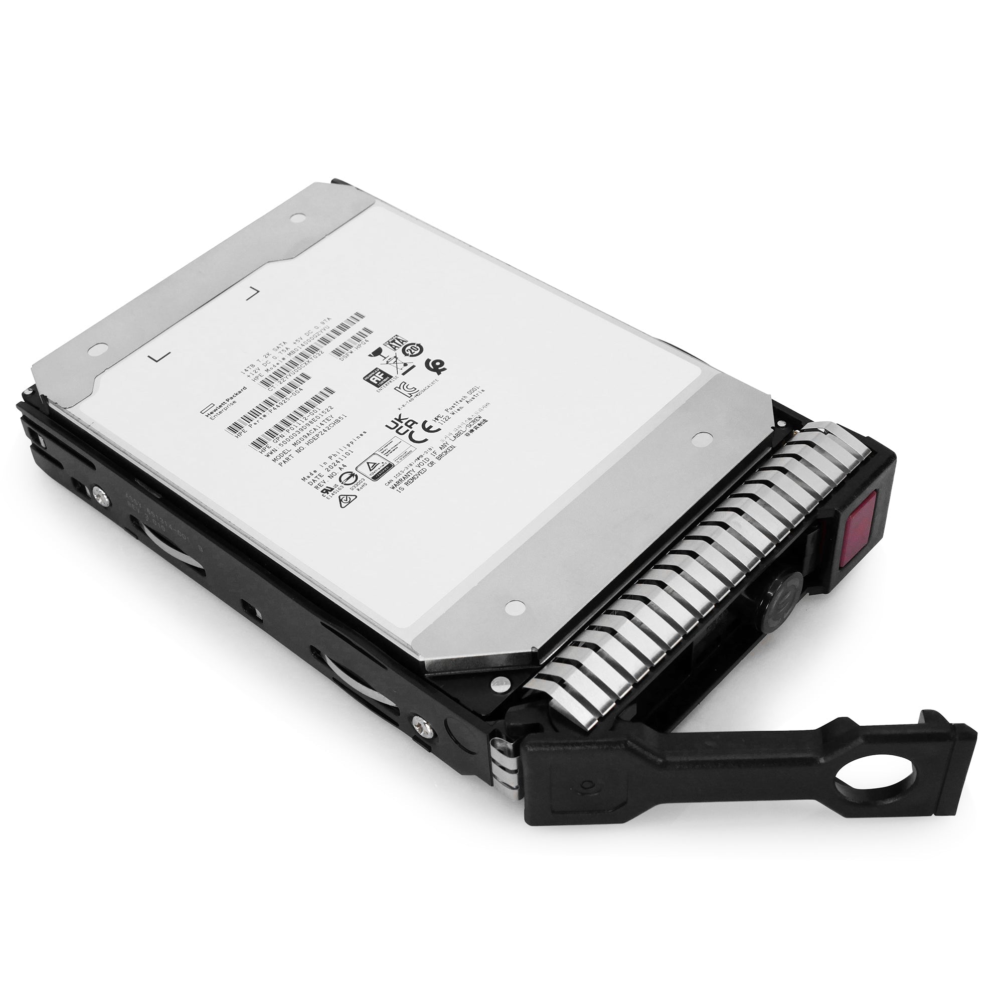 HP Generation 8 MB014000GZYVU P44924-004 14TB 7.2K RPM SATA 6Gb/s 4kn 3.5in Hard Drive
