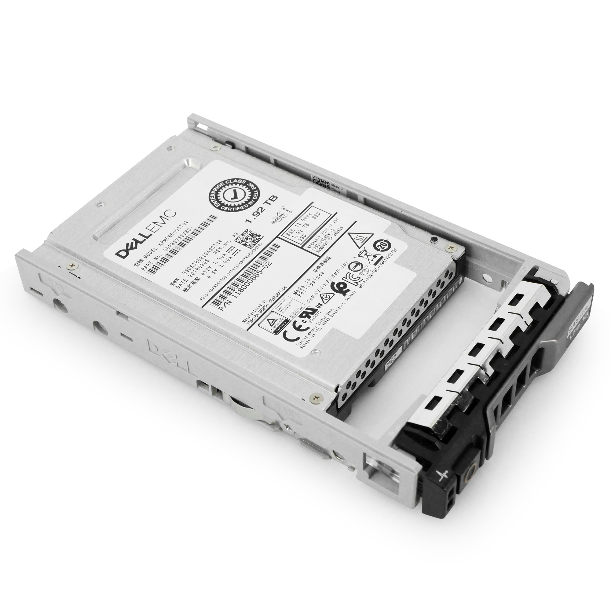 Dell G13 118000665-02 1.92TB 1 DWPD SAS 12Gb/s 3D TLC 2.5in Solid State Drive