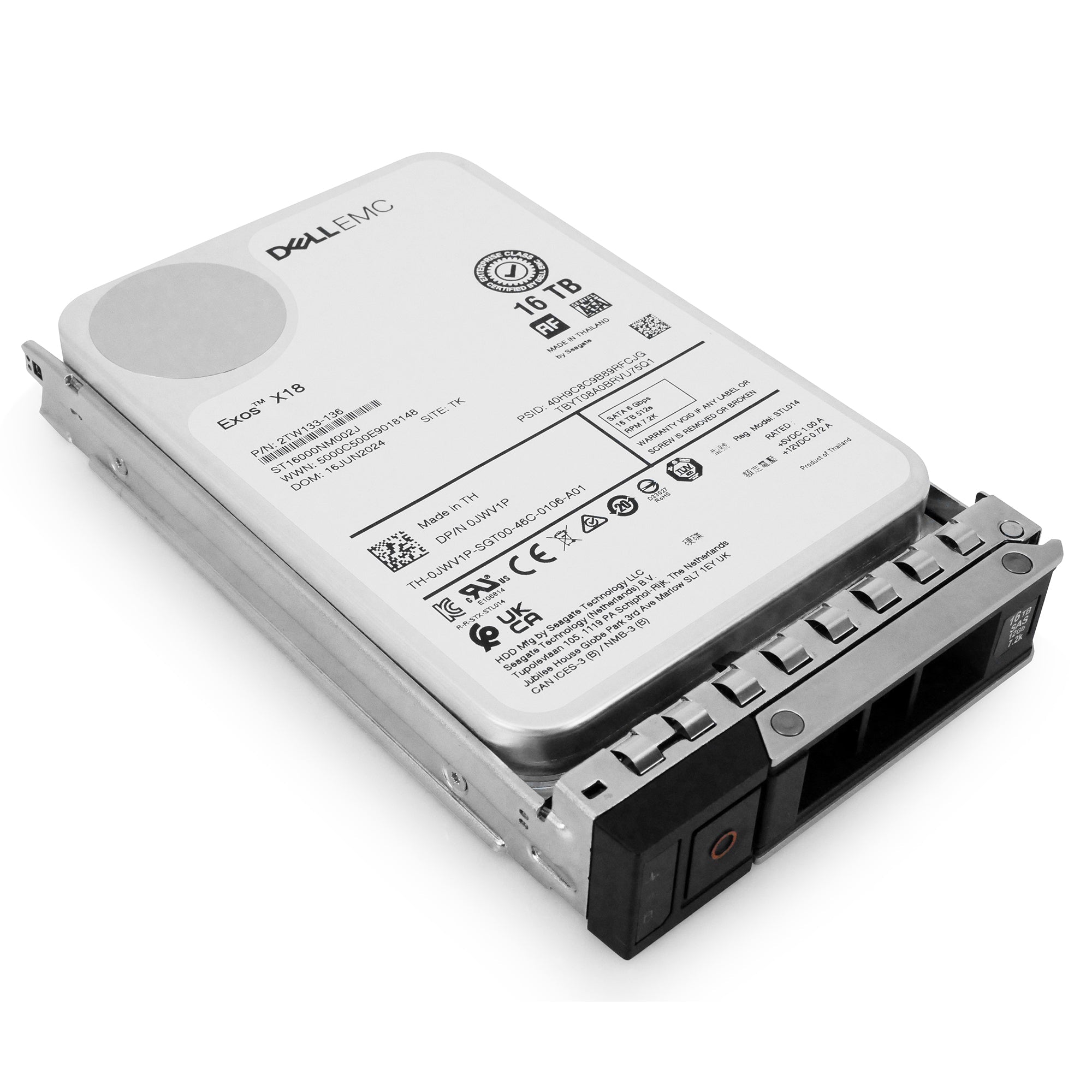 Dell G14 400-BRCY 16TB 7.2K RPM SATA 6Gb/s 512e 3.5in Hard Drive