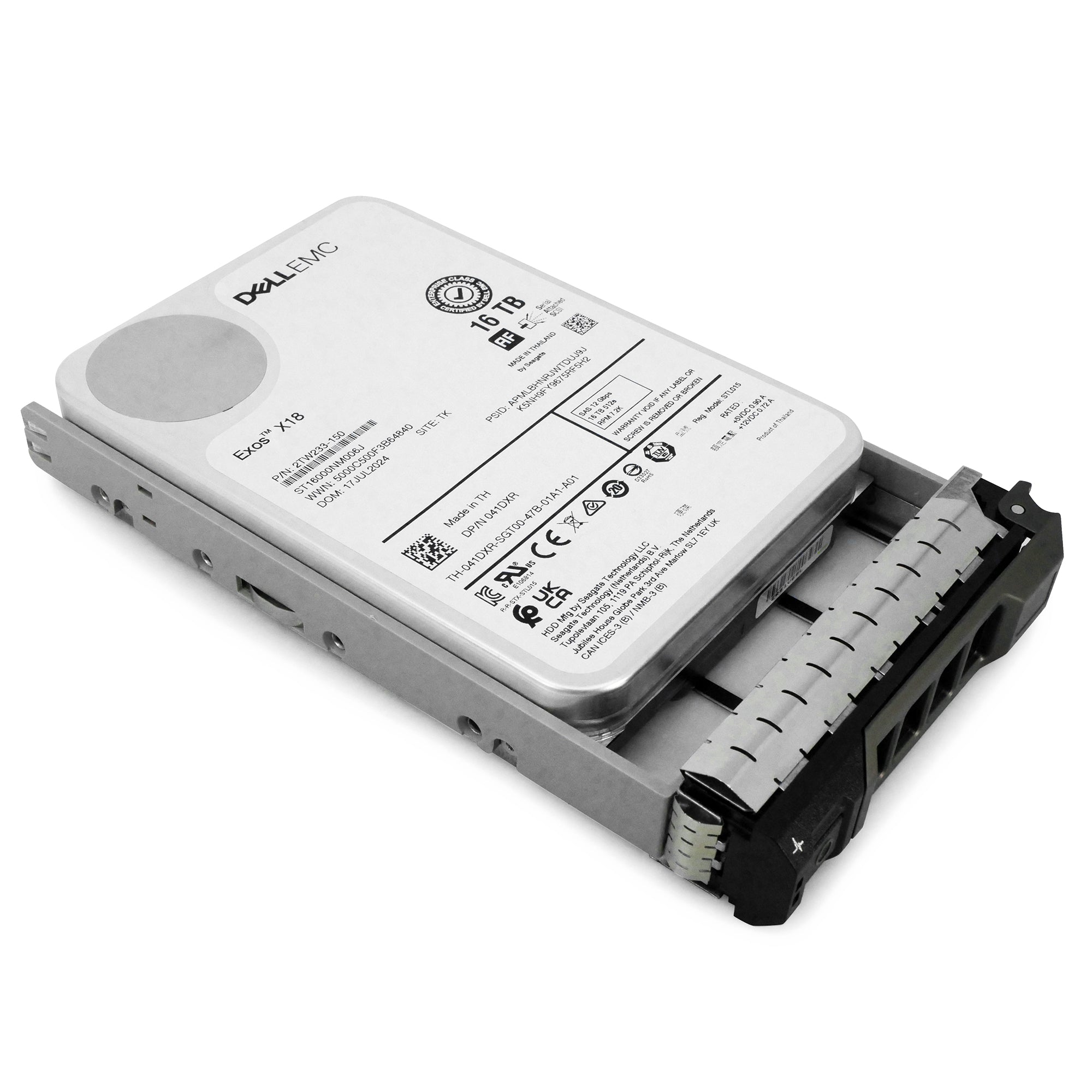Dell G13 041DXR 16TB 7.2K RPM SAS 12Gb/s 512e 3.5in Hard Drive