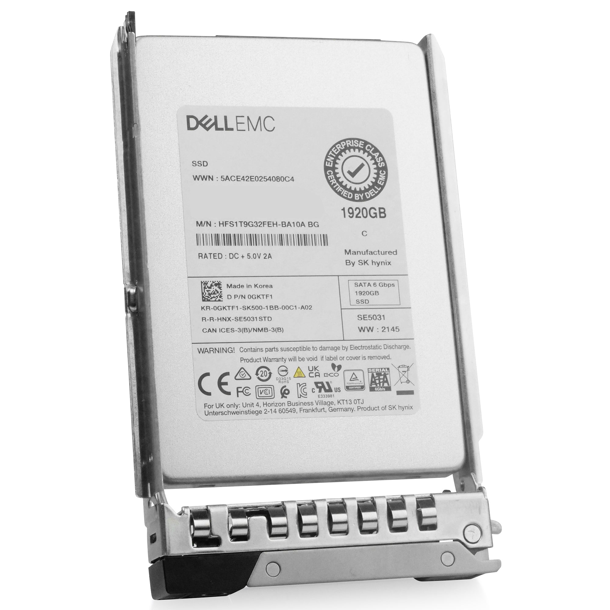 Dell G14 0GKTF1 1.92TB SATA 6Gb/s 3D TLC 2.5in Refurbished SSD