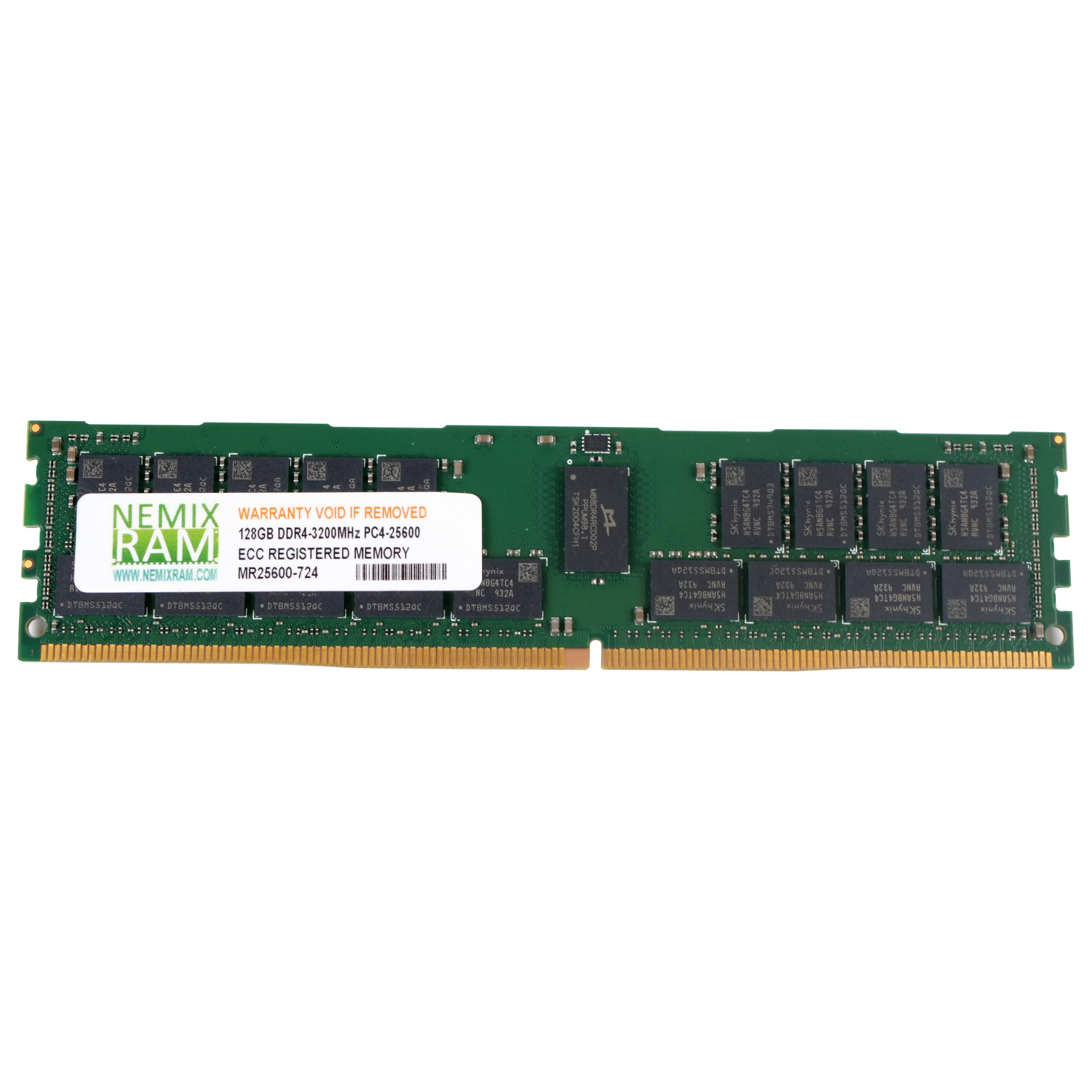 NEMIX RAM MR25600-724 128GB DDR4 3200MHz RDIMM ECC Server RAM (PC4-25600) Seller Refurbished