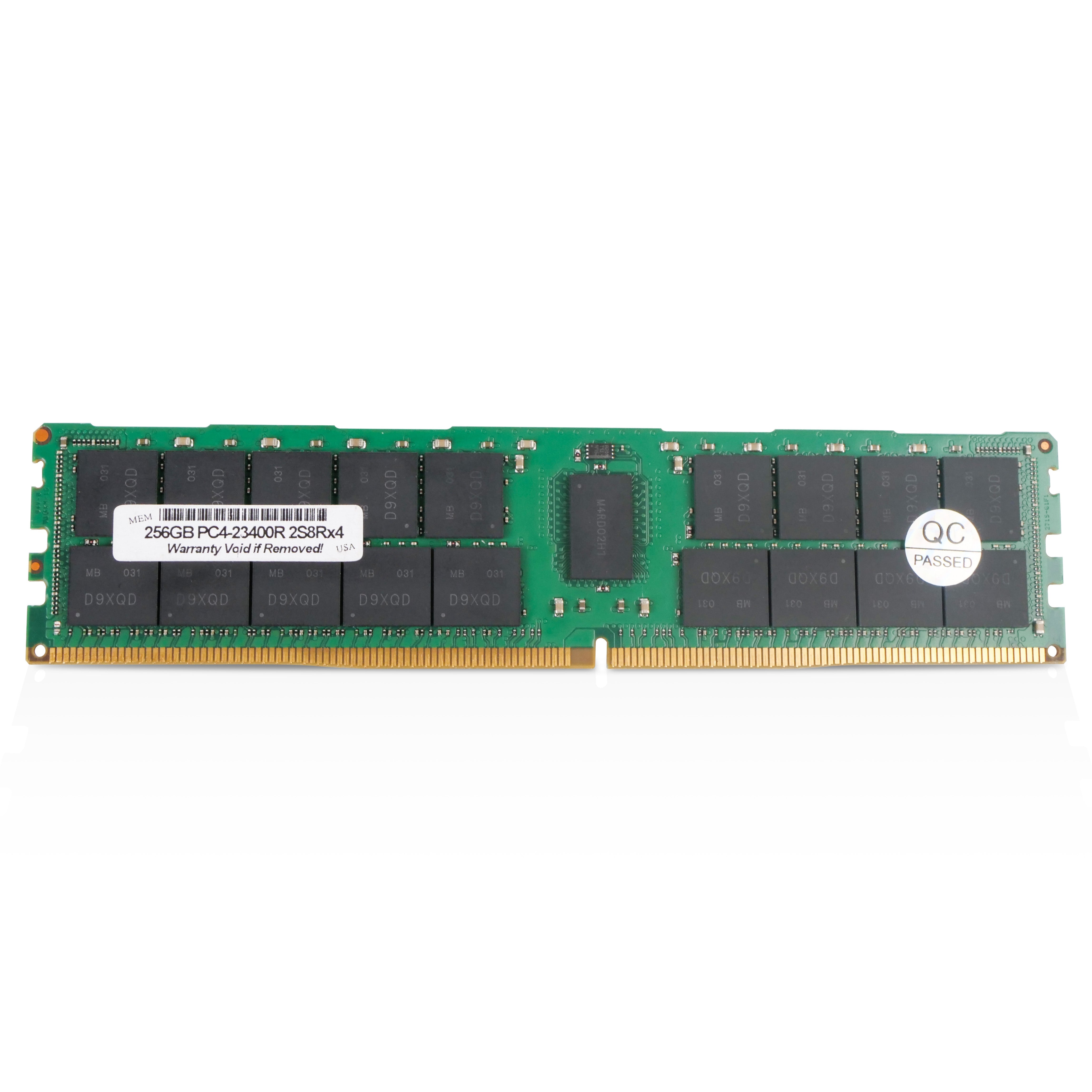 256GB DDR4 2933MHz RDIMM ECC Server RAM PC4-23400R Seller Refurbished Memory