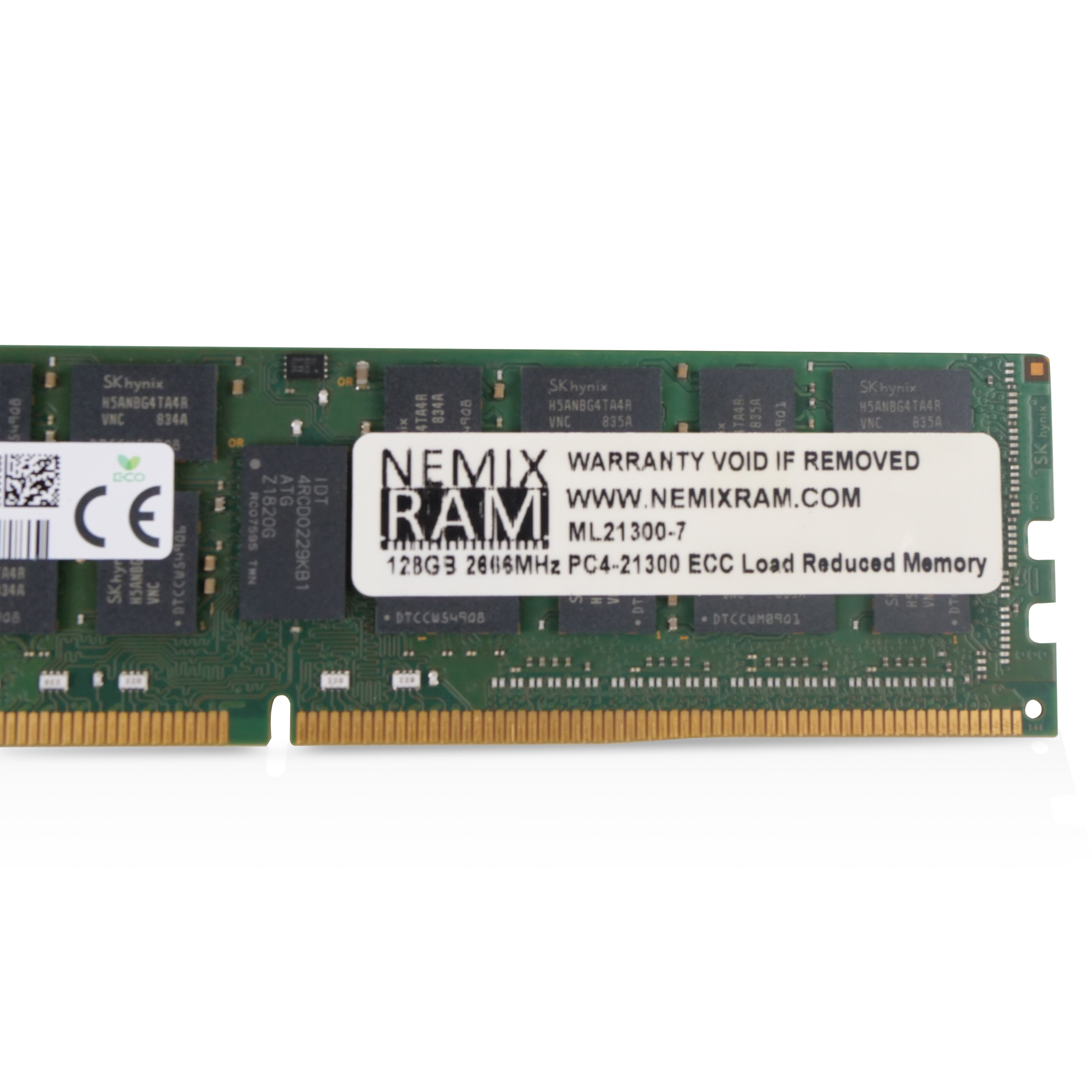 SK Hynix/NEMIX HMABAGL7A4R4N-VN 128GB DDR4 2666MHz LRDIMM ECC Server RAM (PC4-21300) Seller Refurbished