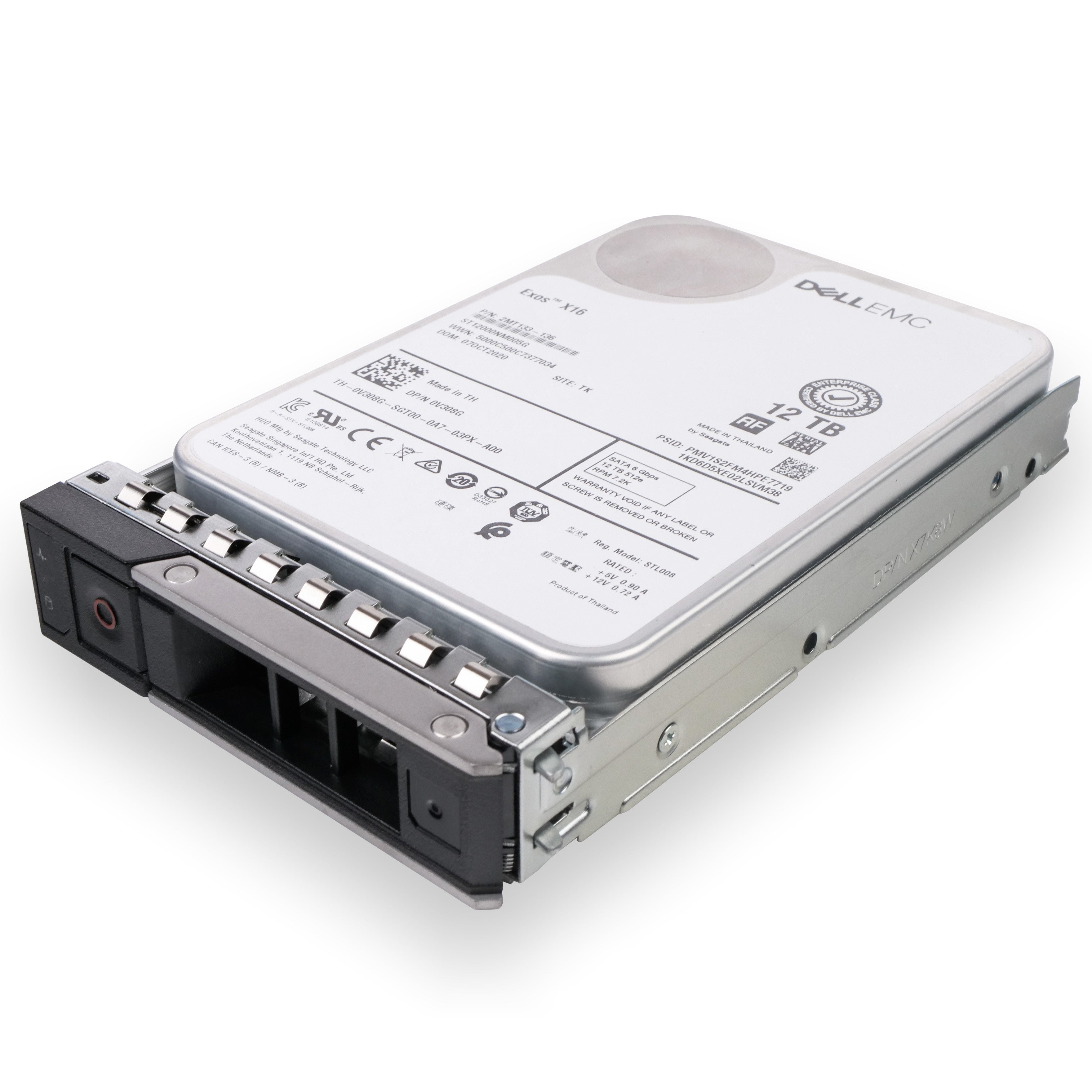 Dell G14 0V308G 12TB 7.2K RPM SATA 6Gb/s 512e 3.5in Refurbished HDD