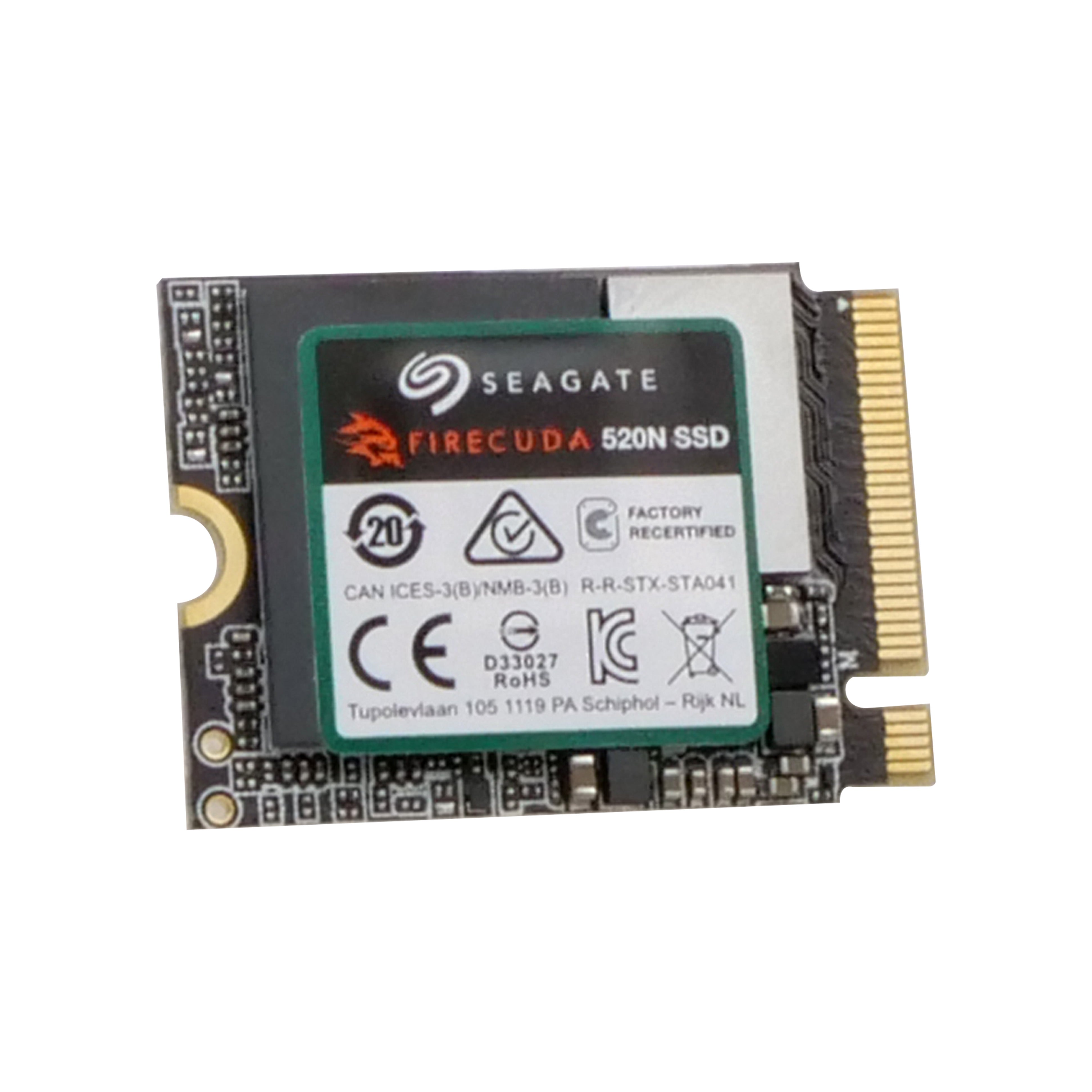 Seagate FireCuda 520N ZP1024GV30002 1TB  PCIe Gen 4 ×4 NVMe 1.4 8GB/s M.2 2230 Recertified SSD