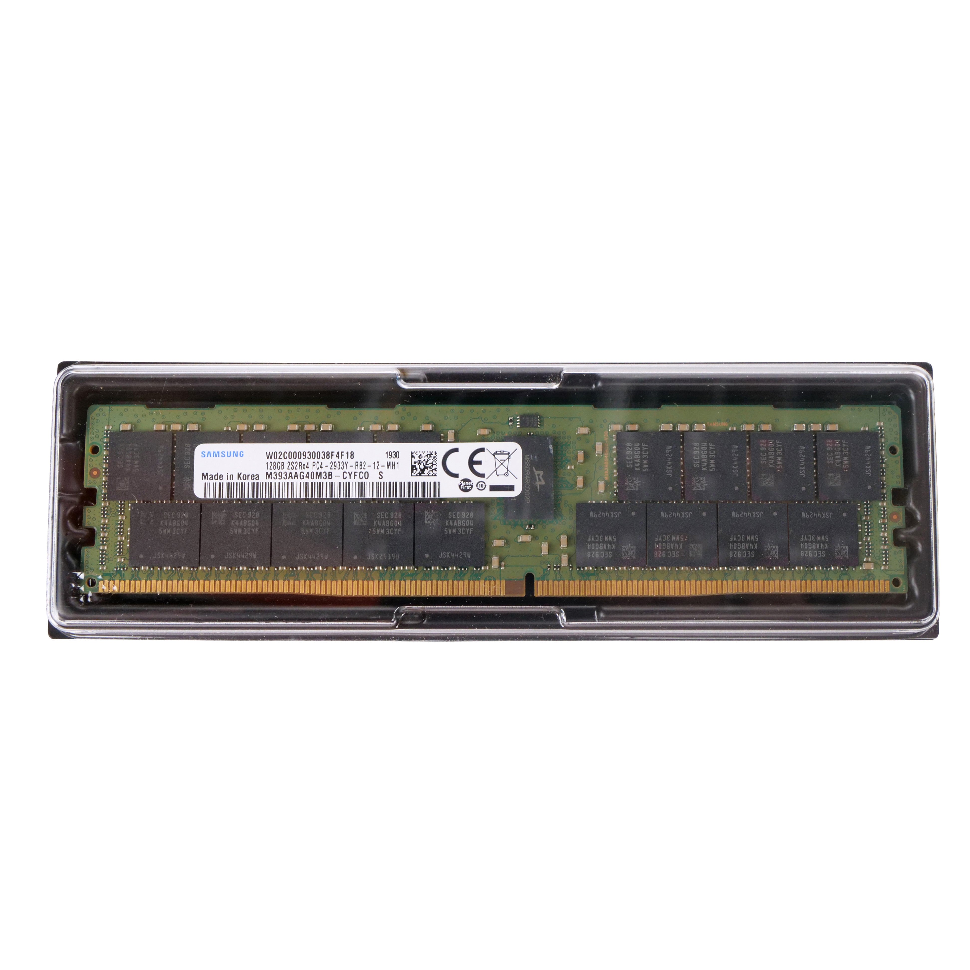 Samsung M393AAG40M3B-CYF 128GB DDR4 2933MHz RDIMM ECC Server RAM (PC4-2933Y-RB2-12-MH1) Seller Refurbished