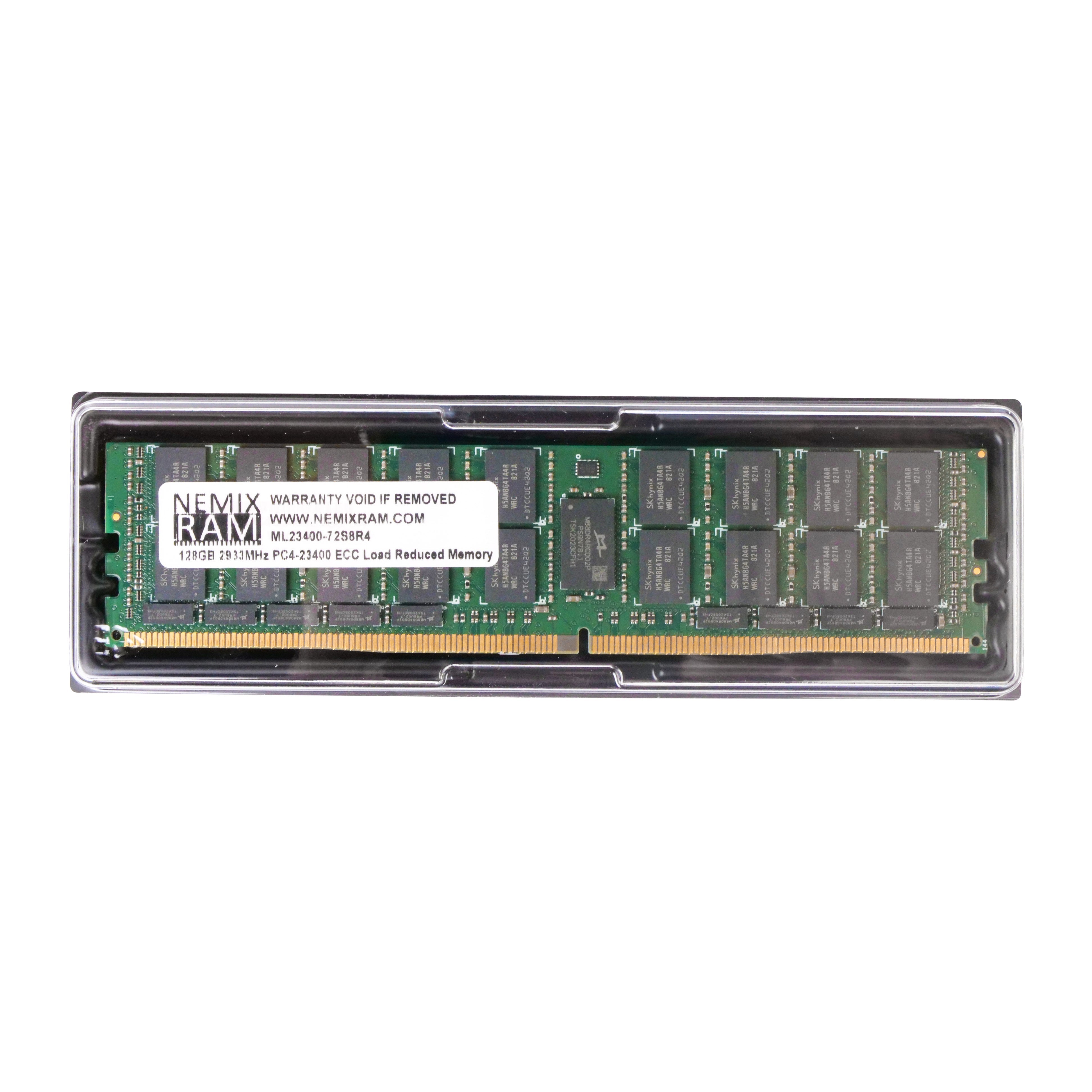 NEMIX ML23400-7S8R4 128GB DDR4 2933MHz LRDIMM ECC Server RAM (PC4-23400) Seller Refurbished