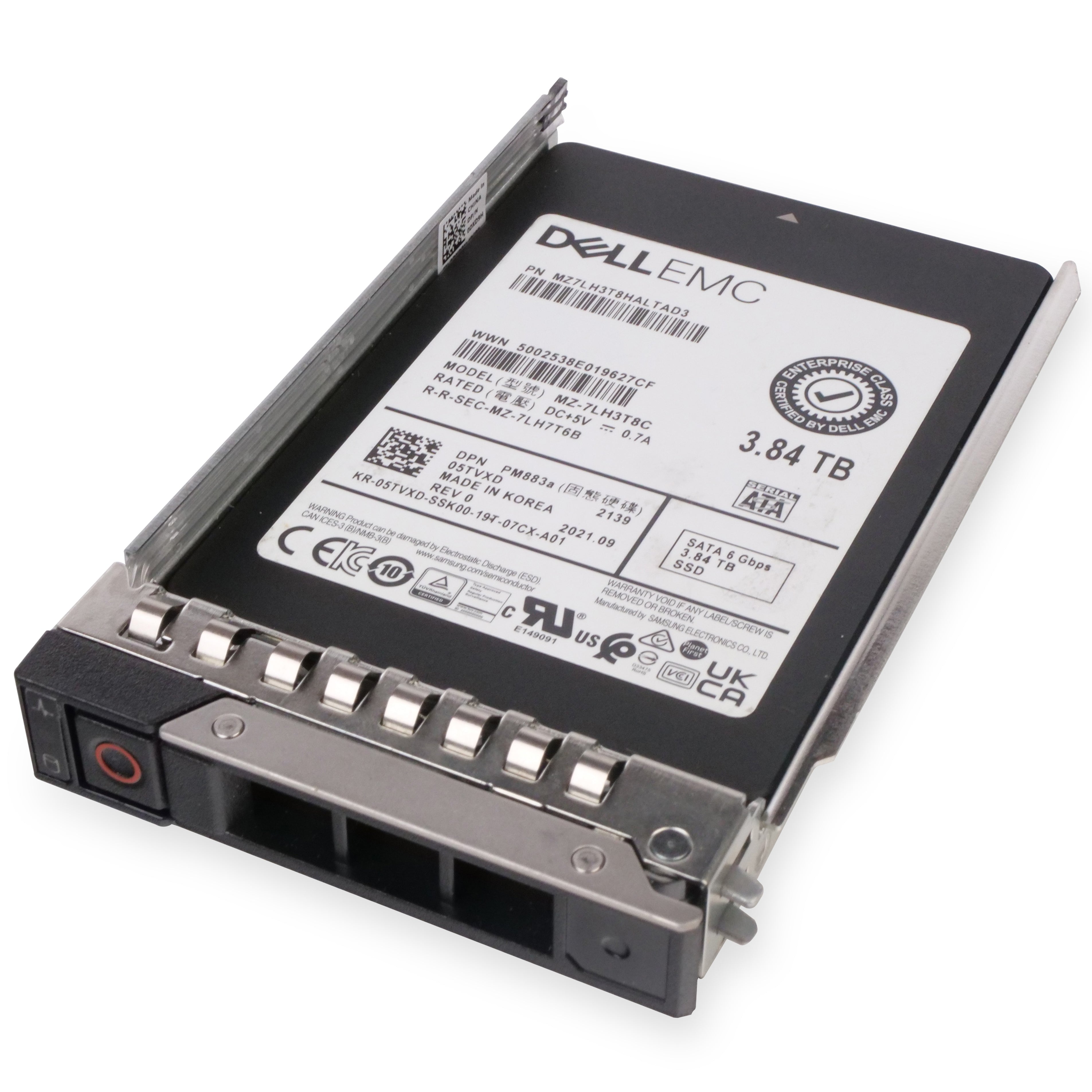 Dell G14 MYTFW 3.84TB 1 DWPD SATA 6Gb/s 3D TLC 2.5in Refurbished SSD