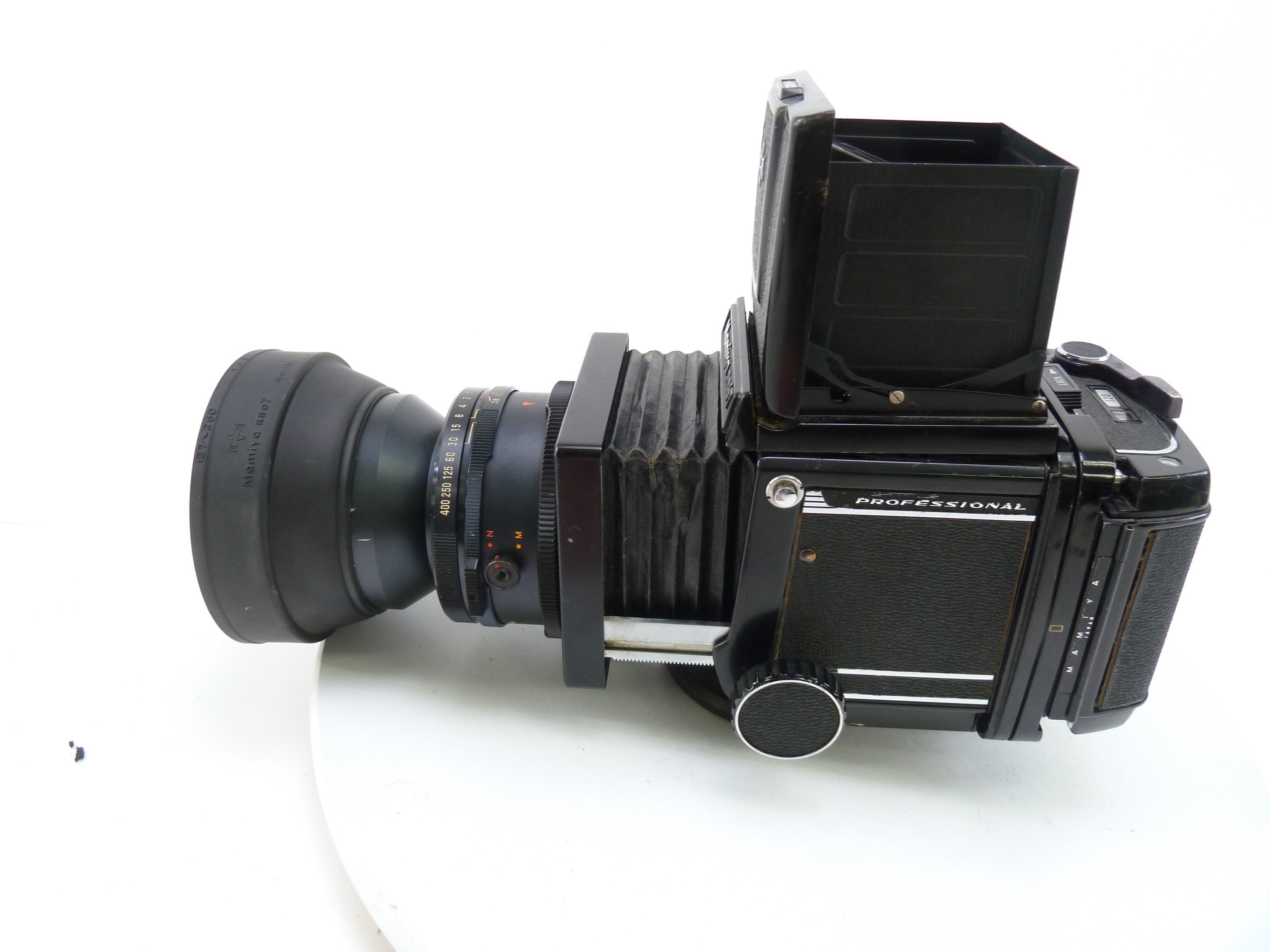 Mamiya RB67 Camera Outfit with 90MM F3.8 Lens, Pro 120 Back, and WLF