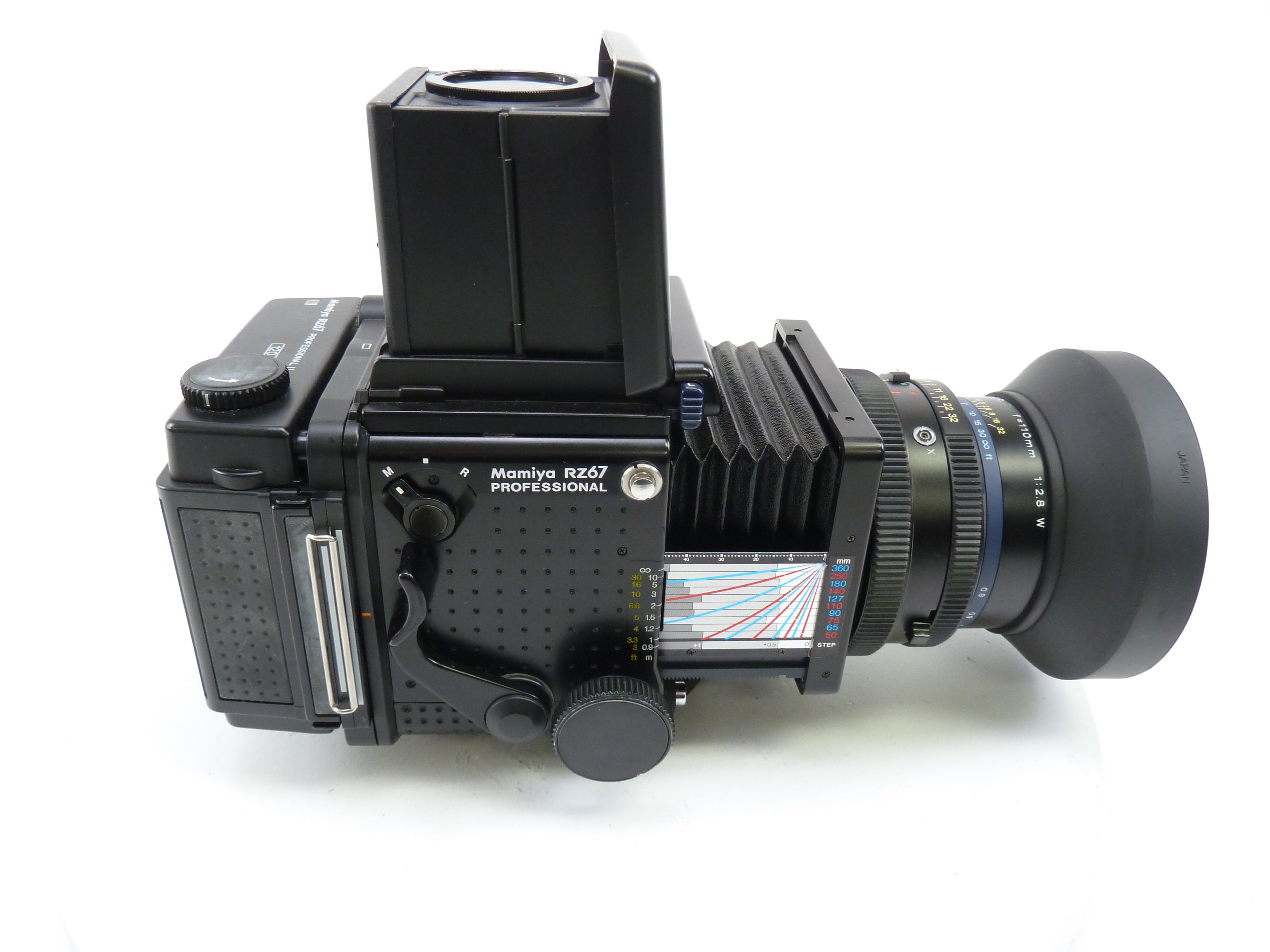 Mamiya RZ67 Pro Camera Outfit with 110MM f2.8 W Lens, Pro II 120 Back, and WLF