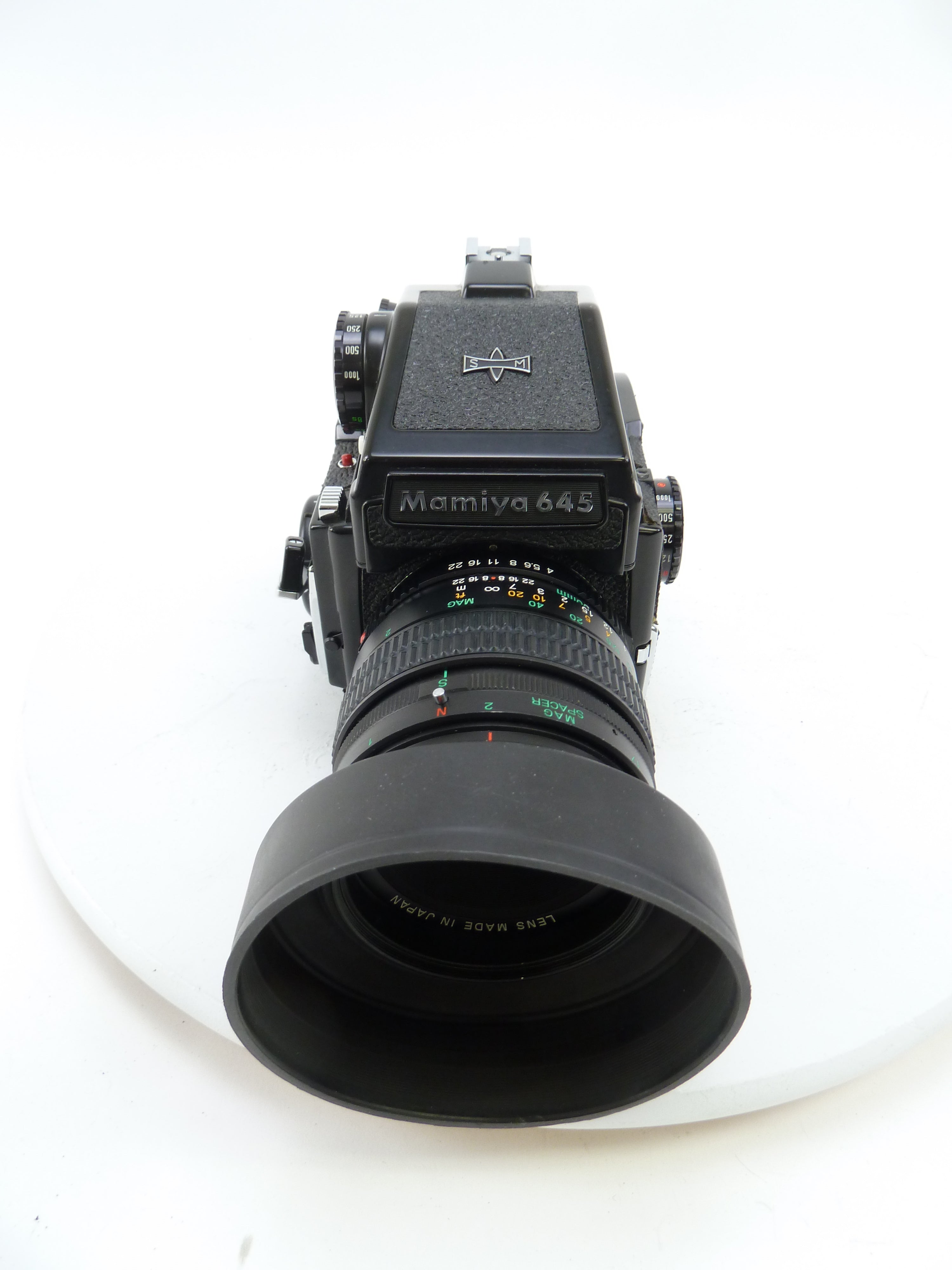 Mamiya M645 1000S Outfit with PD Meter Prism and 80MM F4 N Macro Lens