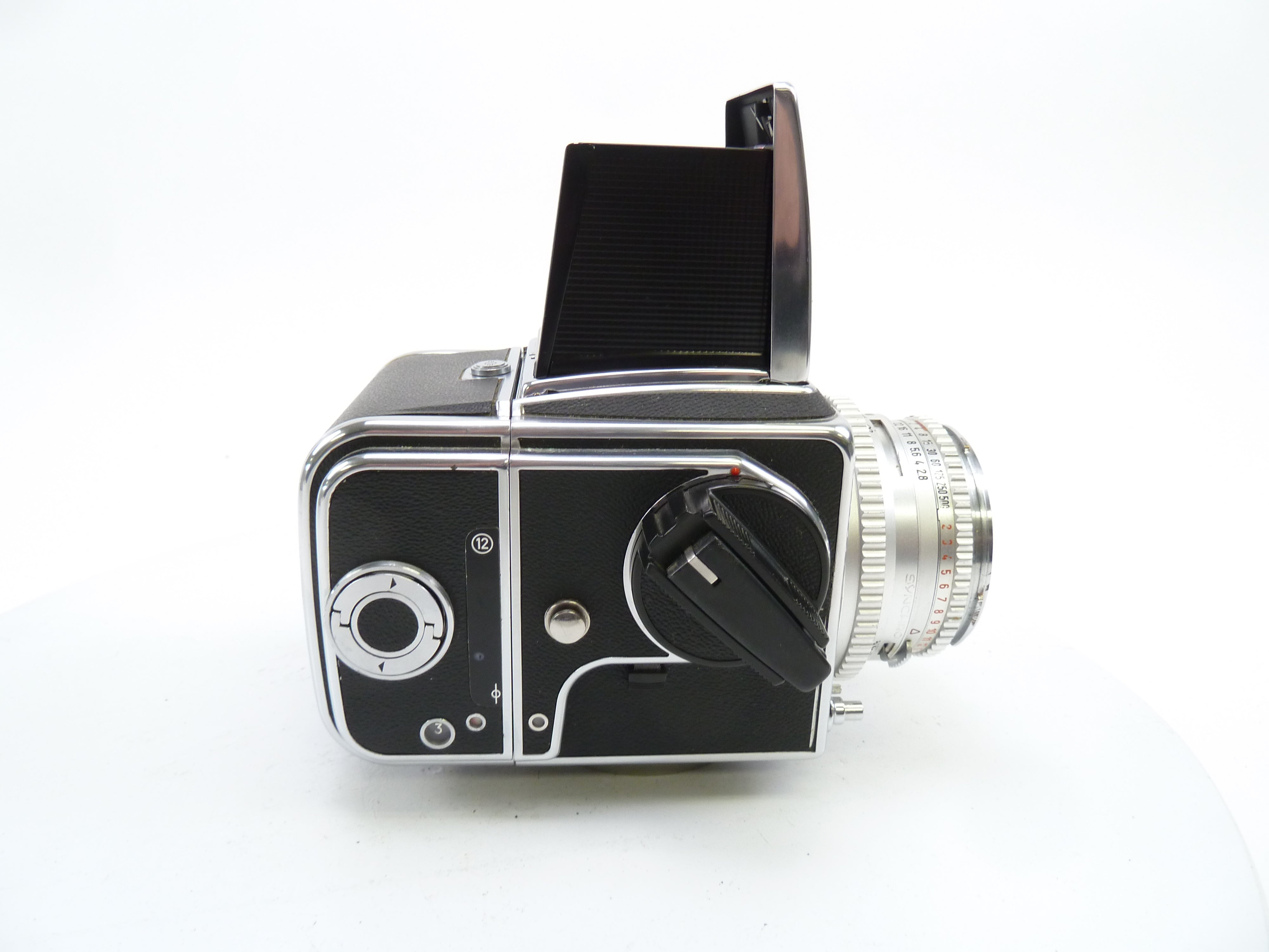 Hasselblad 500C/M Camera Outfit with 80MM F2.8 Lens, 120 Film Back,, and WLF