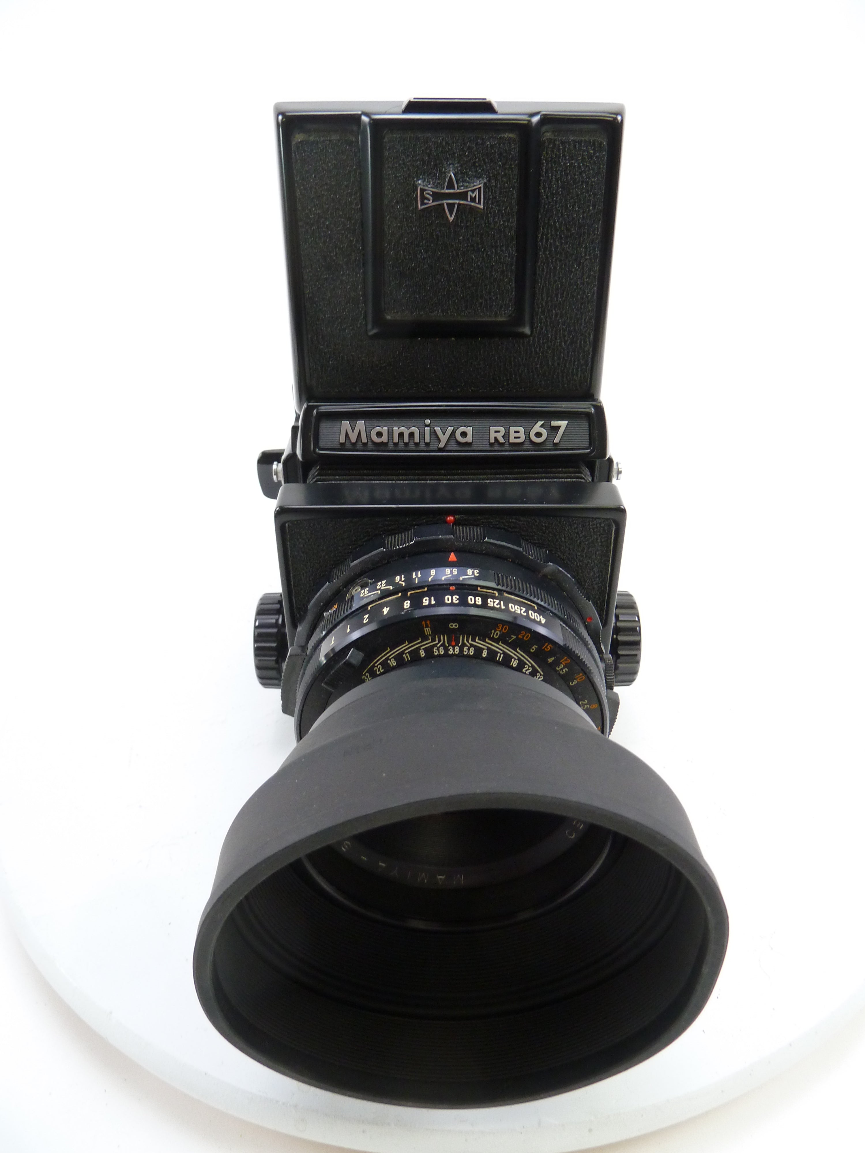 Mamiya RB67 Camera Outfit with 127MM F3.8 Lens, 120 Back, and WLF