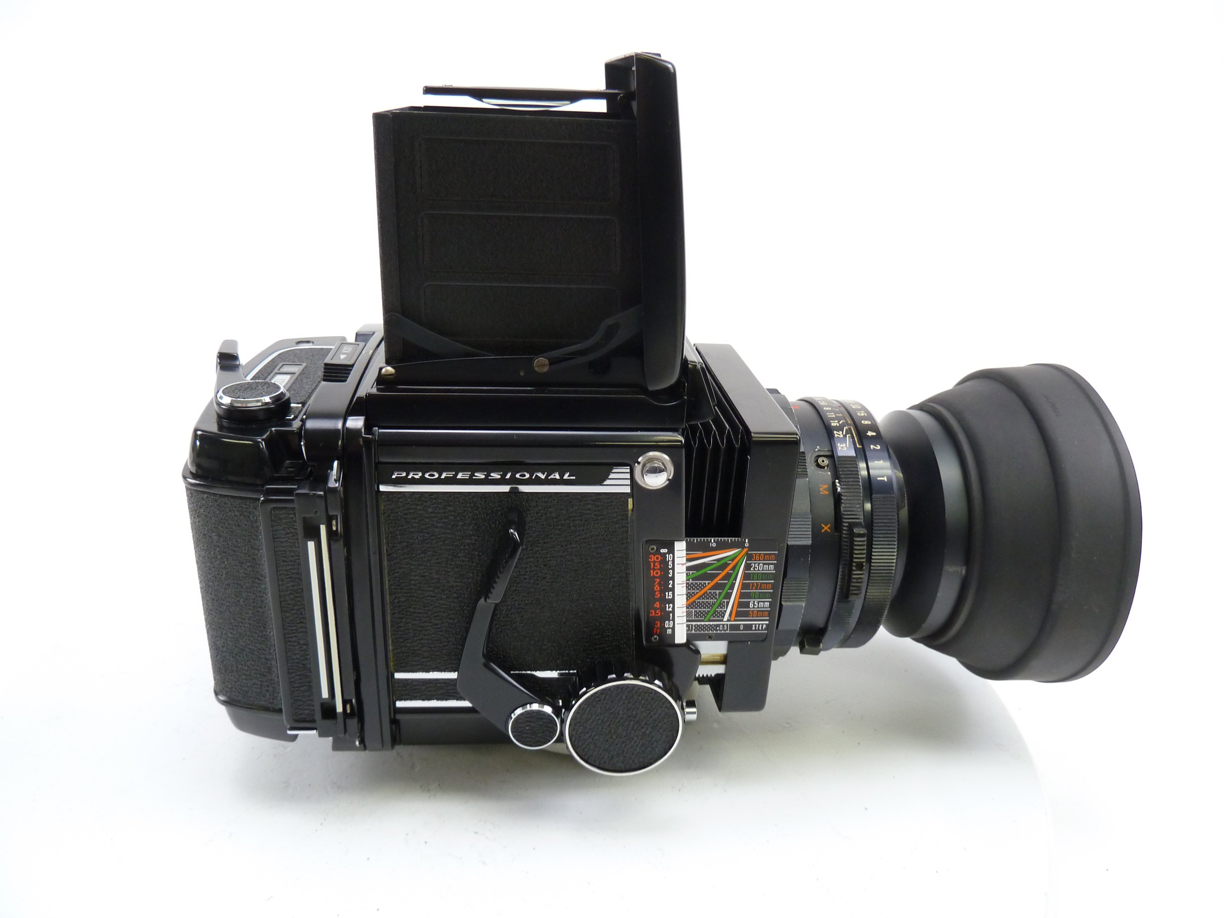 Mamiya RB67 Camera Outfit with 127MM F3.8 Lens, 120 Back, and WLF