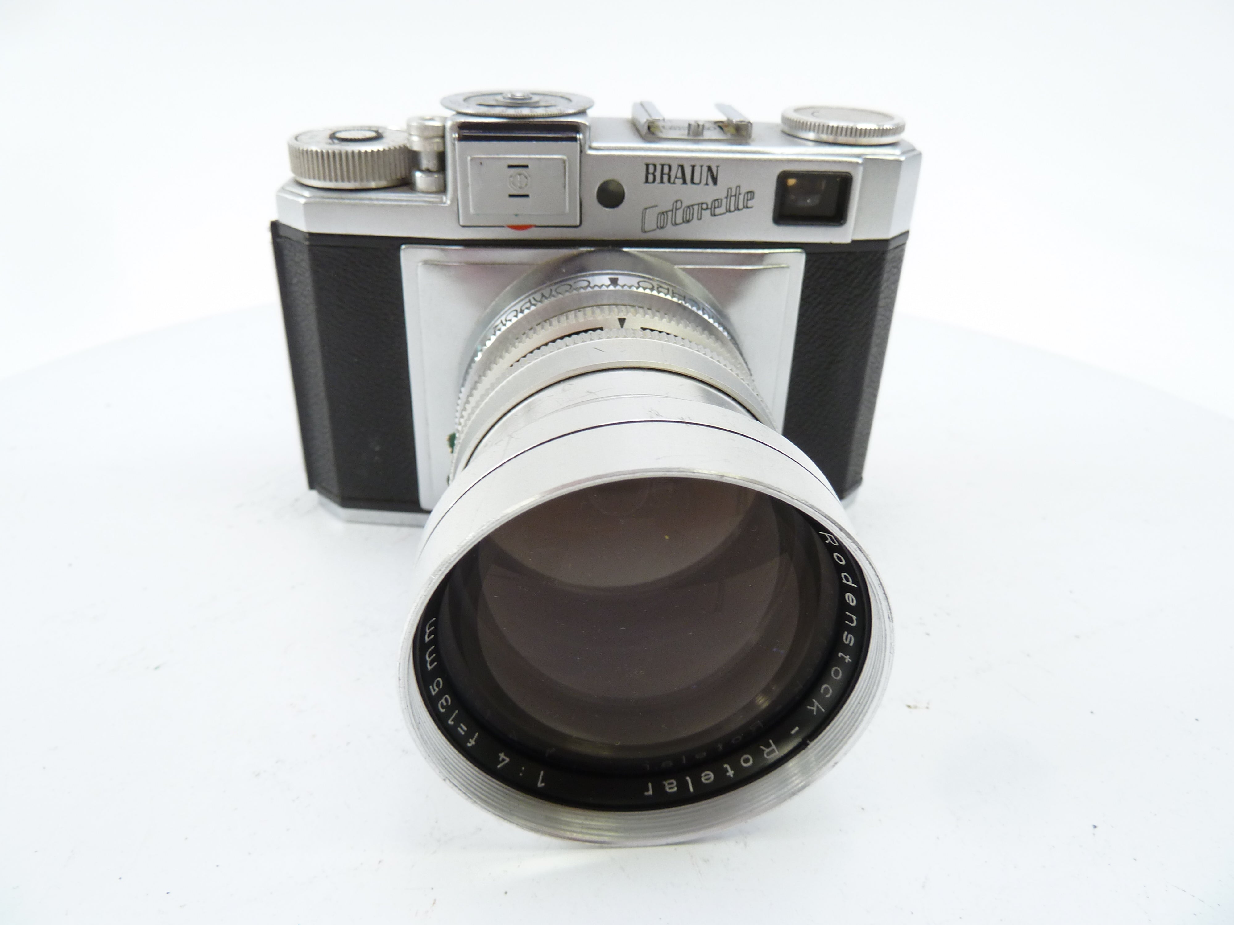 Braun Colorette 35MM Camera with Rodenstock Rotelar 135MM f4 Lens AS IS