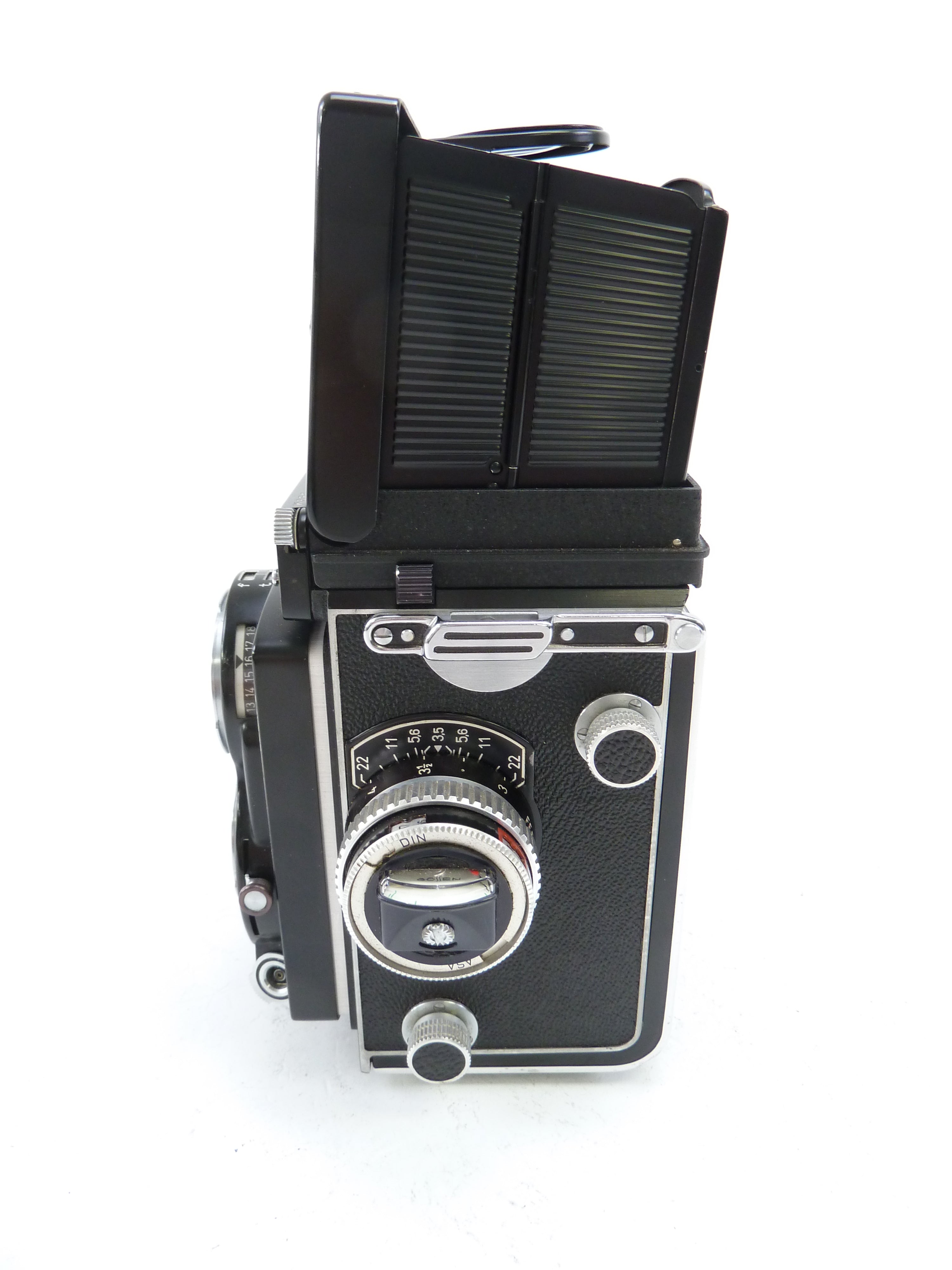 Rolleiflex T type 2 Twin Lens Reflex Camera with Tessar 75MM F3.5 Lens