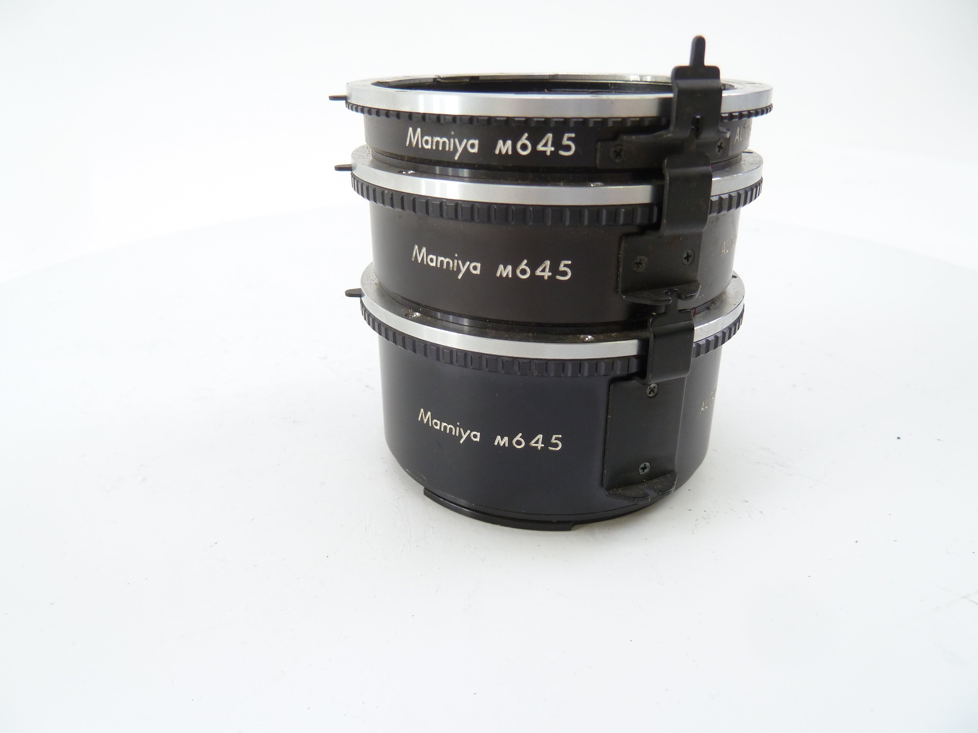 Mamiya 645 Pro Auto Extension Tube Set 1, 2, and 3