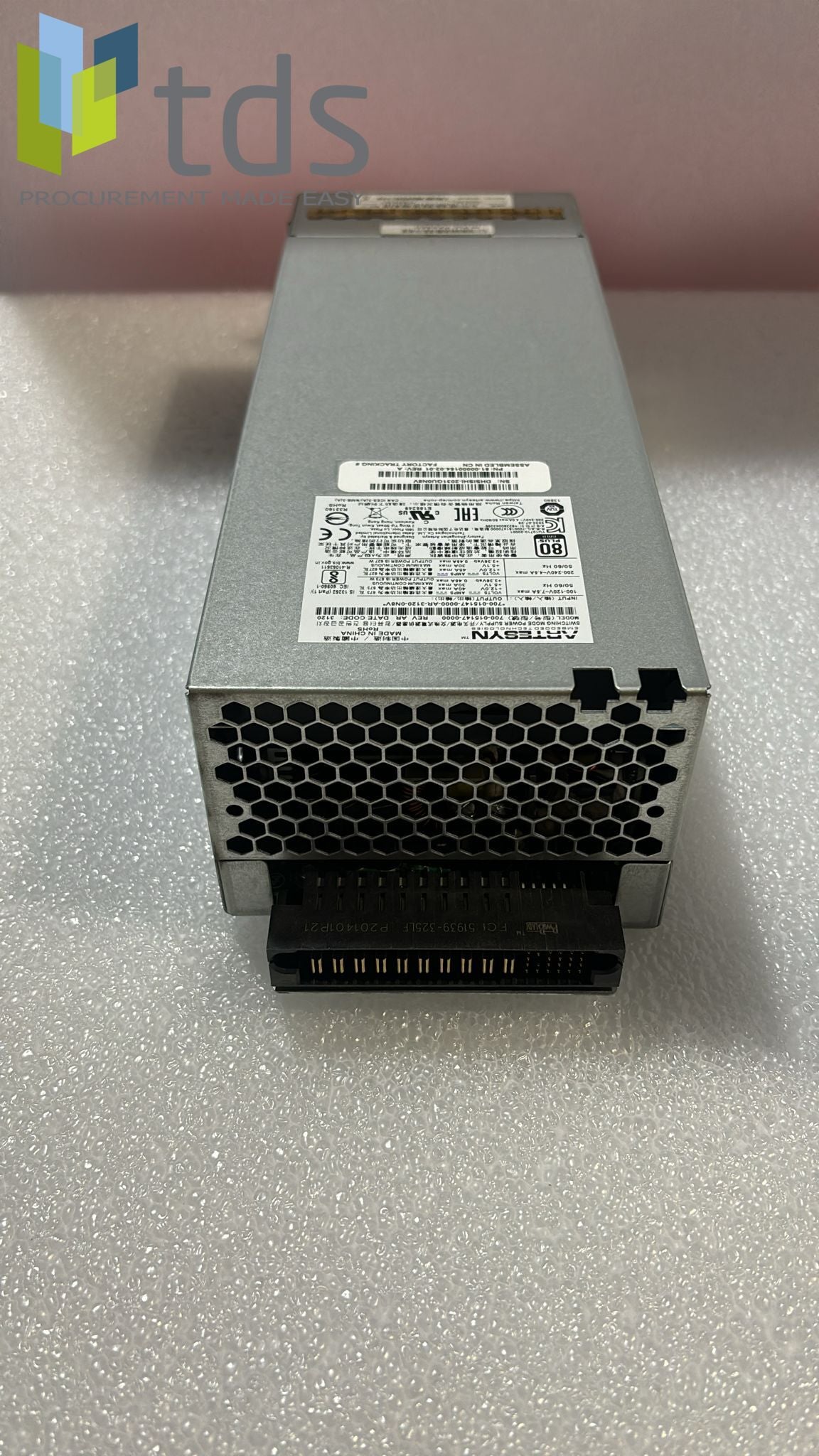 HP P22194-001 MSA 627W PSU - Rear View | Alo Tech Solutions