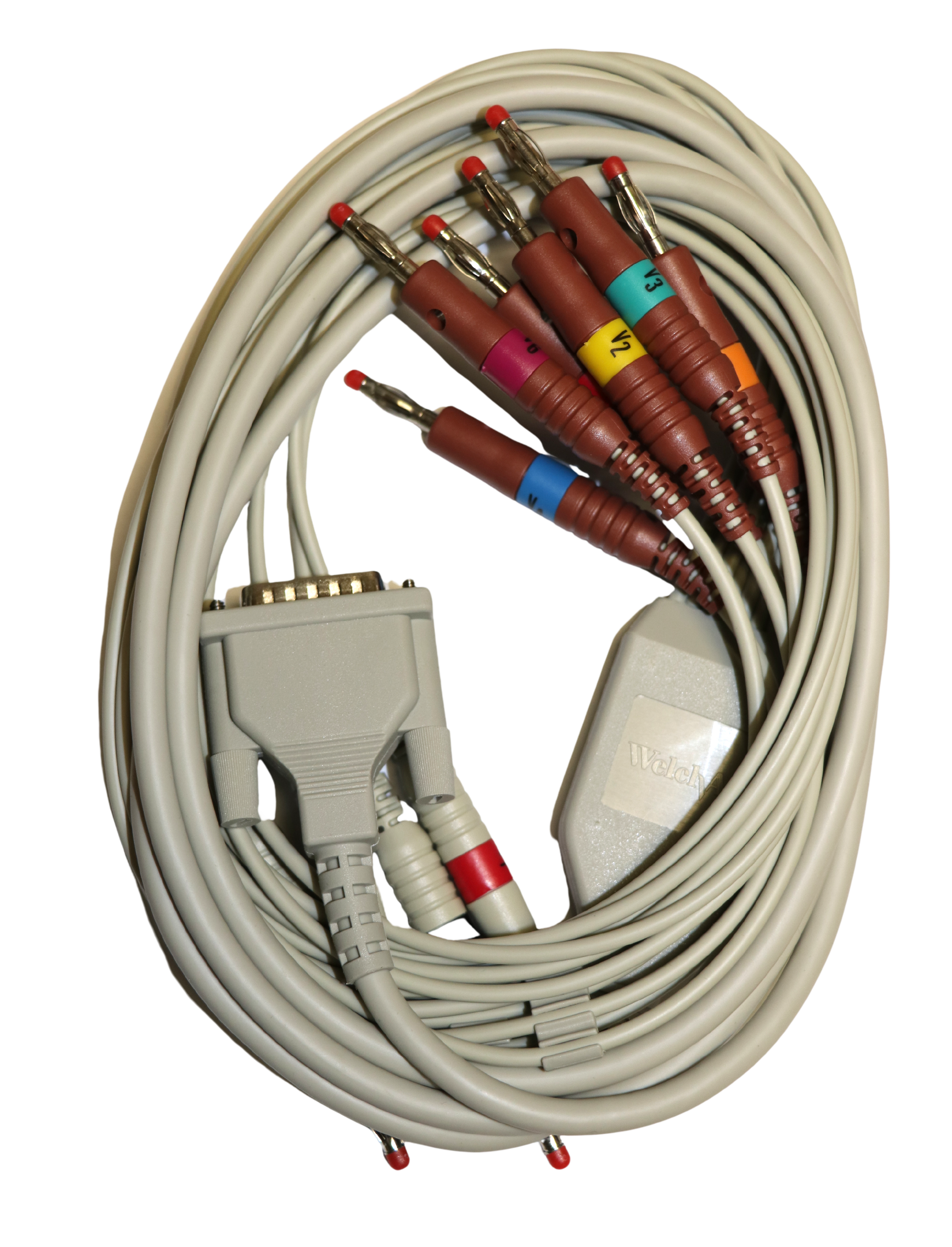 Welch Allyn ECG 10-Lead Banana Patient Cable for CP50, CP 150 (721328, 901006