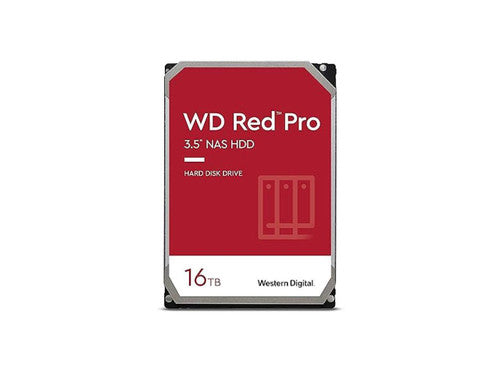 Western Digital 16TB WD Red Pro NAS Internal Hard Drive HDD - 7200 RPM, SATA 6 Gb/s, CMR, 256 MB Cache, 3.5" - WD161KFGX