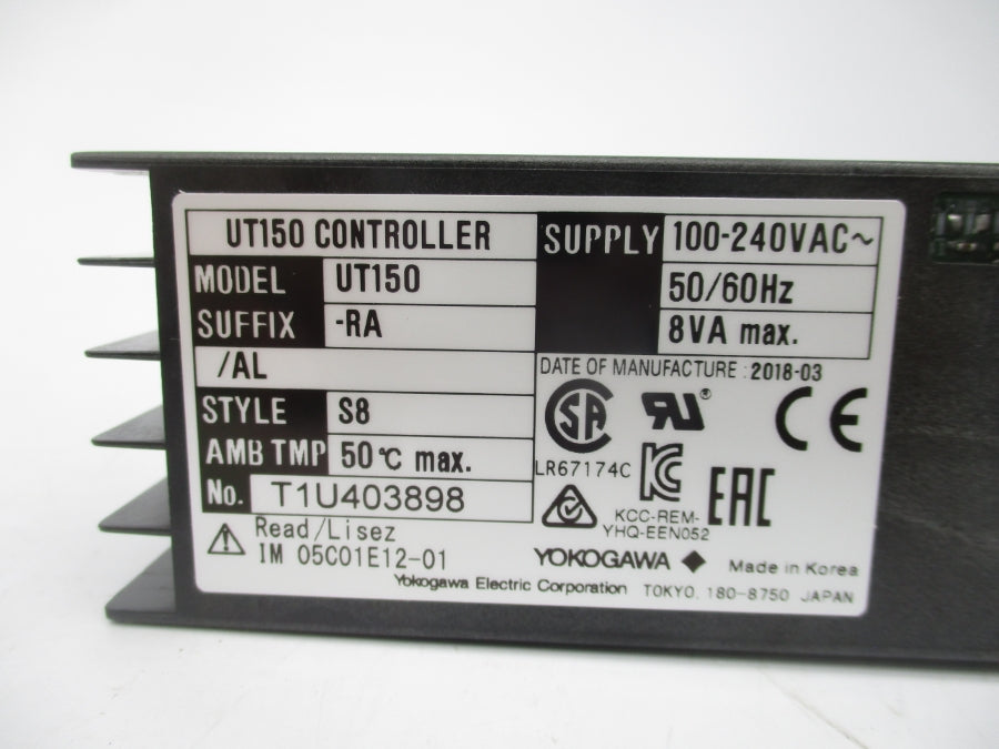 YOKOGAWA UT150-RA/AL 100-240VAC NSMP