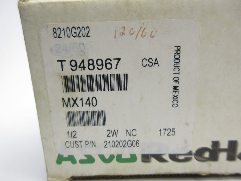 ASCO 8210G202 110/120V 5-150PSI 1/2" NSMP