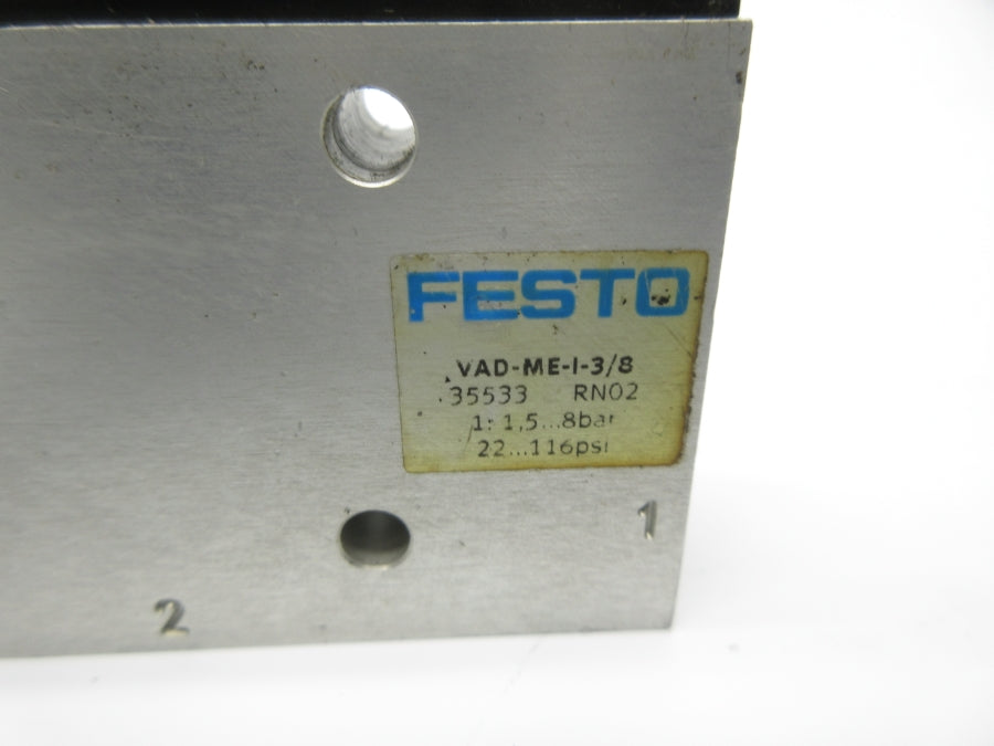 FESTO VAD-ME-I-3/8 35533 22-116PSI NSNP