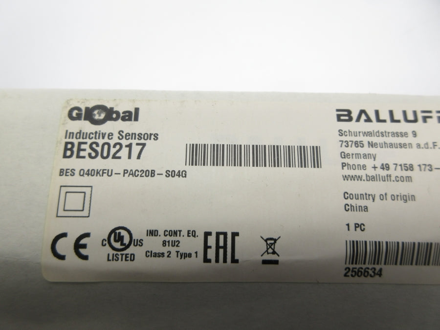 BALLUFF BESQ40KFU-PAC20B-S04G BES0217 NSFS
