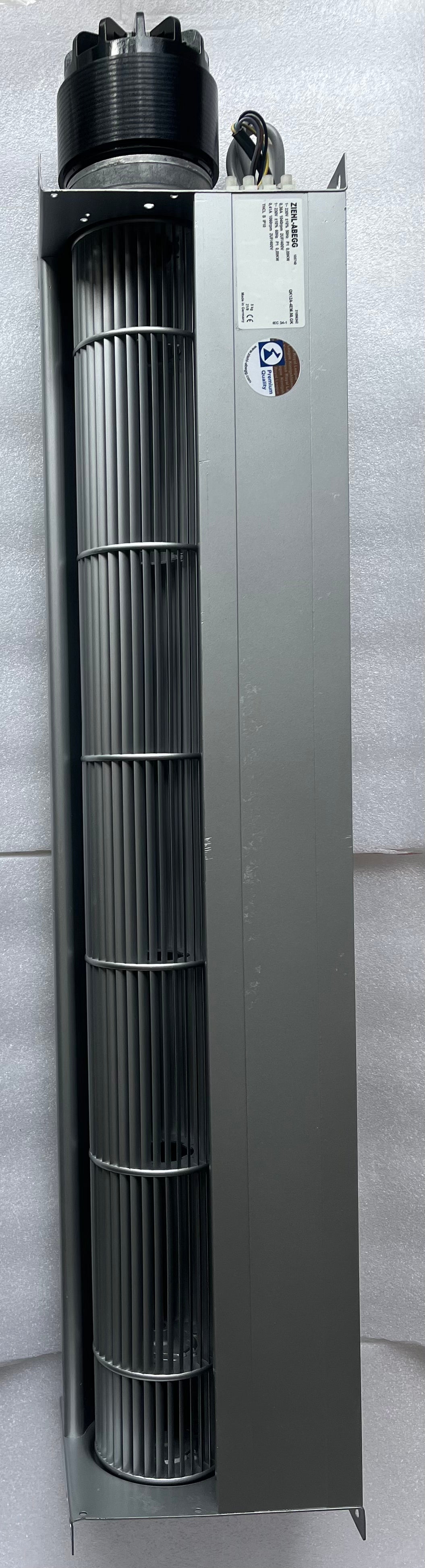QK12A-4EM.98.GK ZIEHL-ABEGG Crossflow fan 230V 550W 2.6A 1370rpm