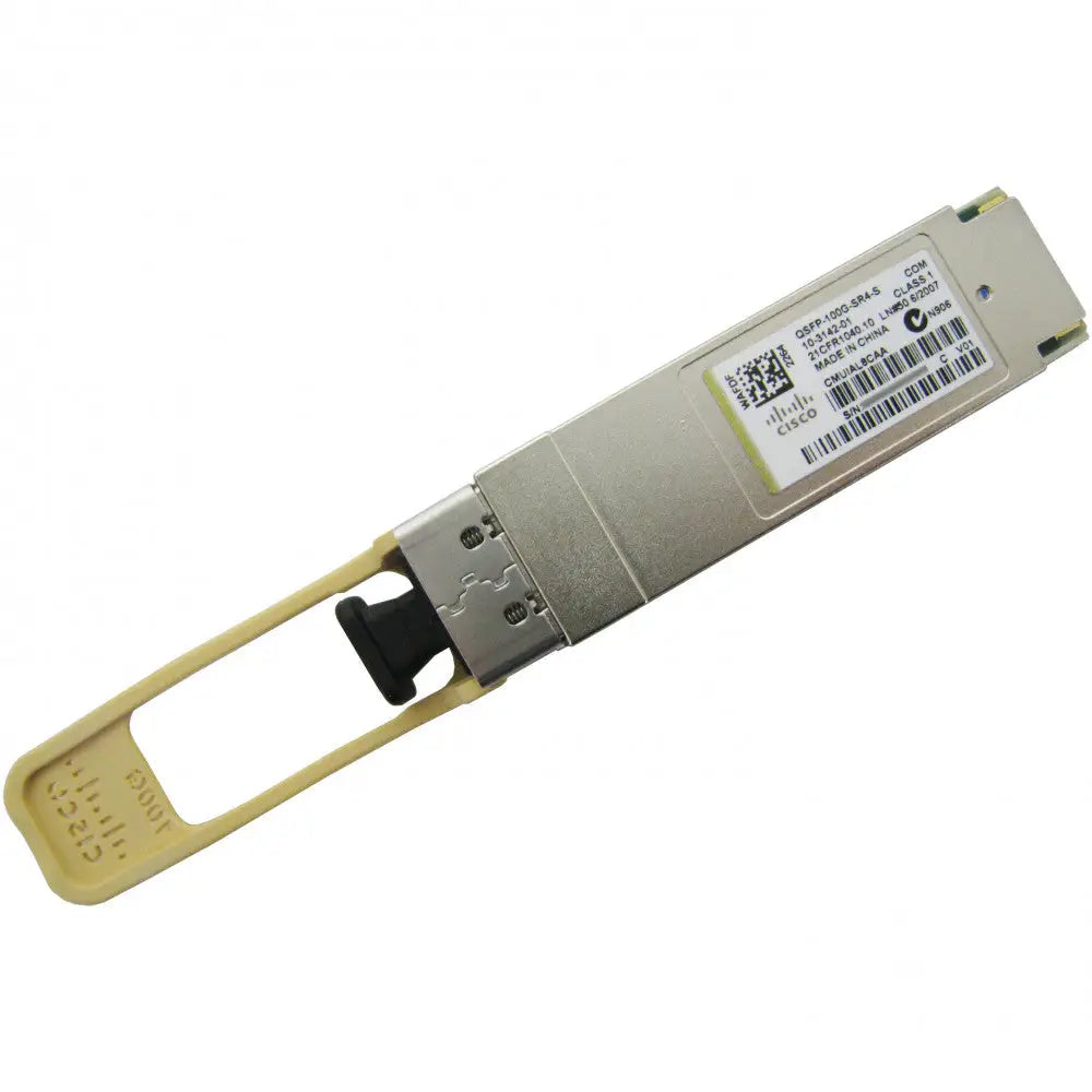 Cisco QSFP-100G-SR4-S 100GBASE-SR4 QSFP28 Transceiver MPO 100m OM4 MMF - Refurbished