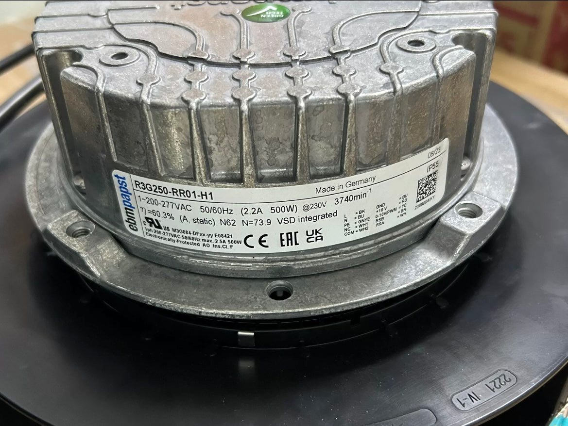 R3G250-RR01-H1 Ebm-papst 230V Fan Motor M3G084-DF