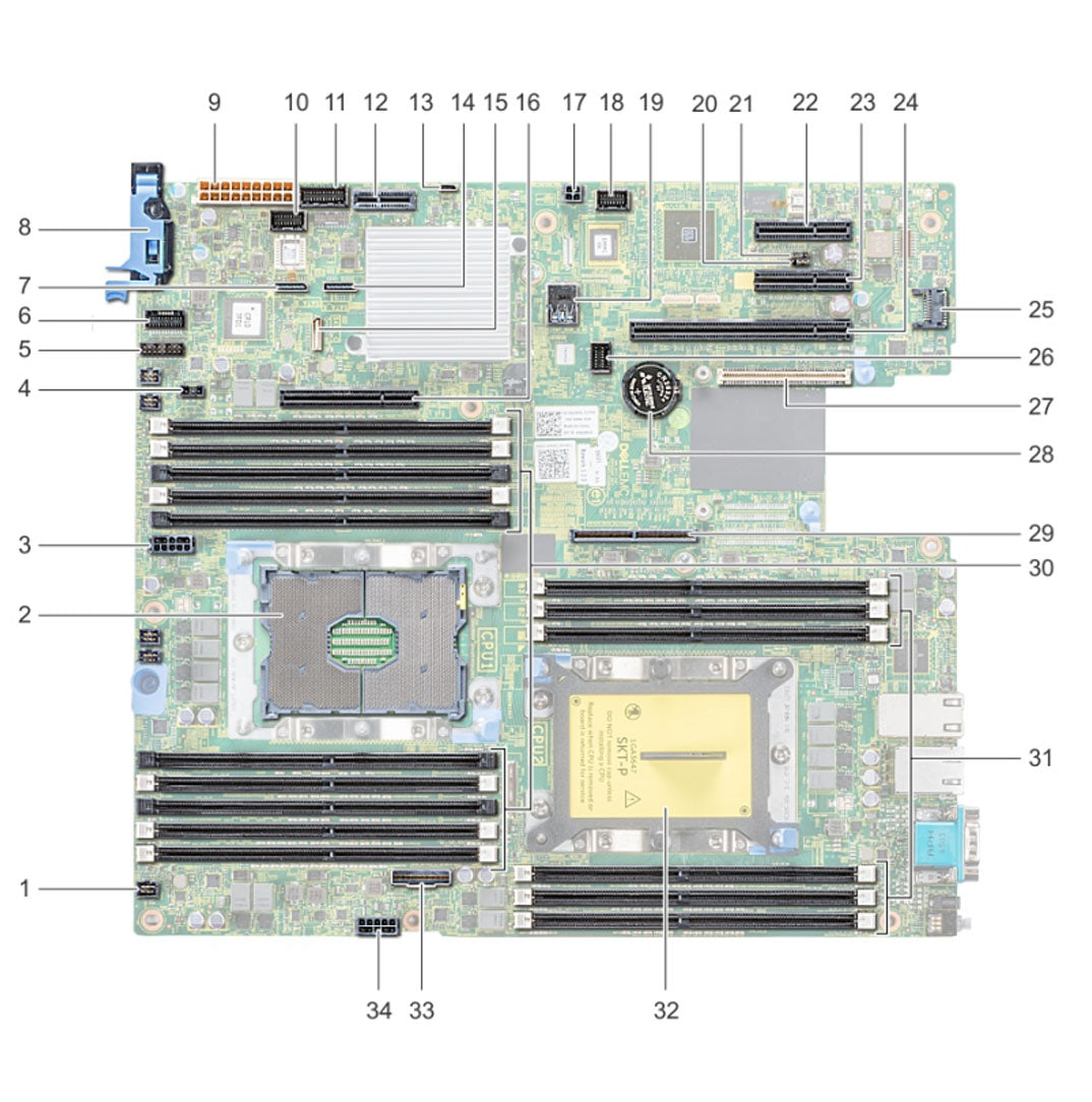 TKD84 — System Board Motherboard | Dell PowerEdge R540