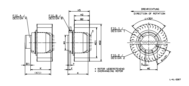 RE28P-6EK.4F.1R ZIEHL-ABEGG Centrifugal Fan
